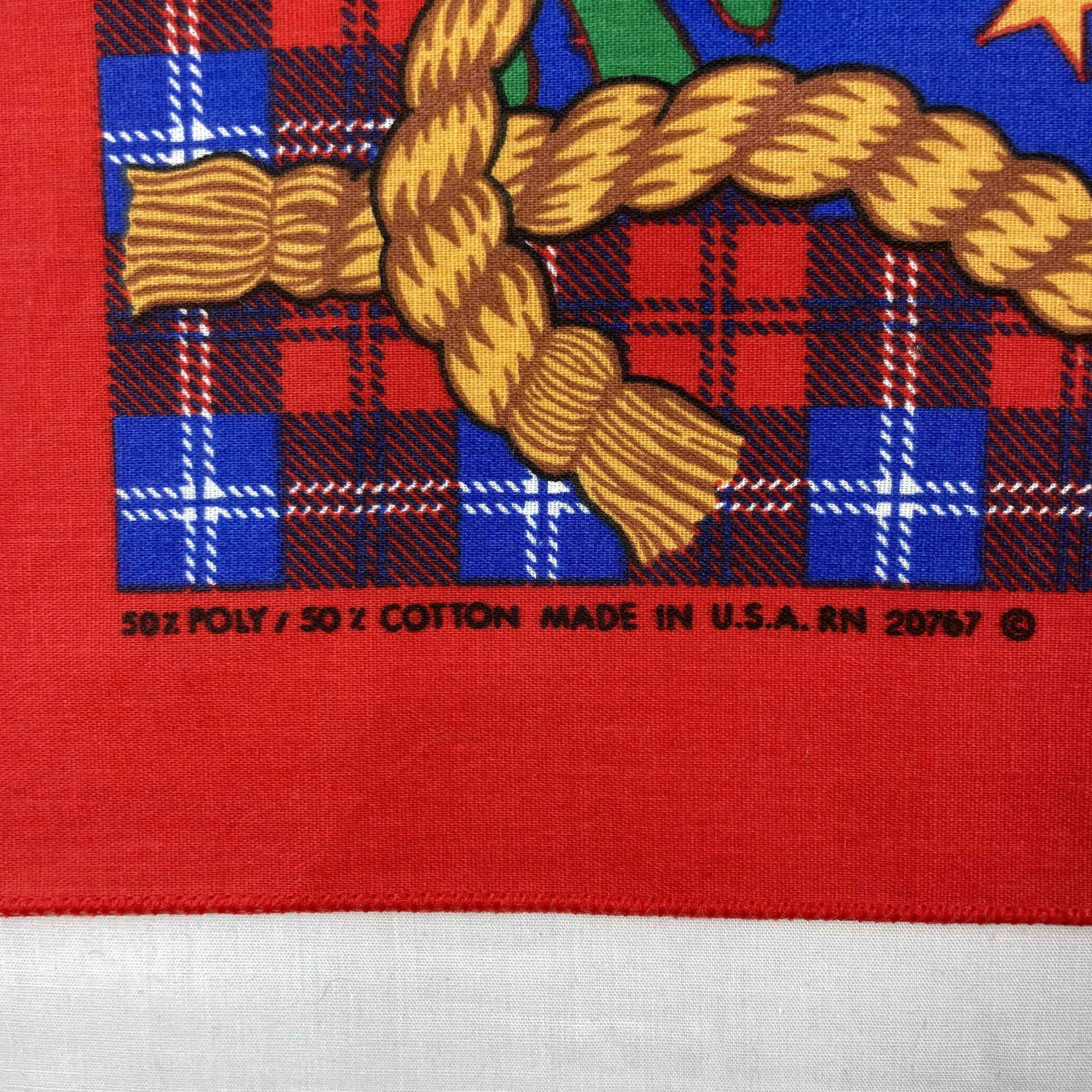 Vintage Vintage Cowboy Bandana Handkerchief Neckerchief H129N Size ONE SIZE - 2 Thumbnail