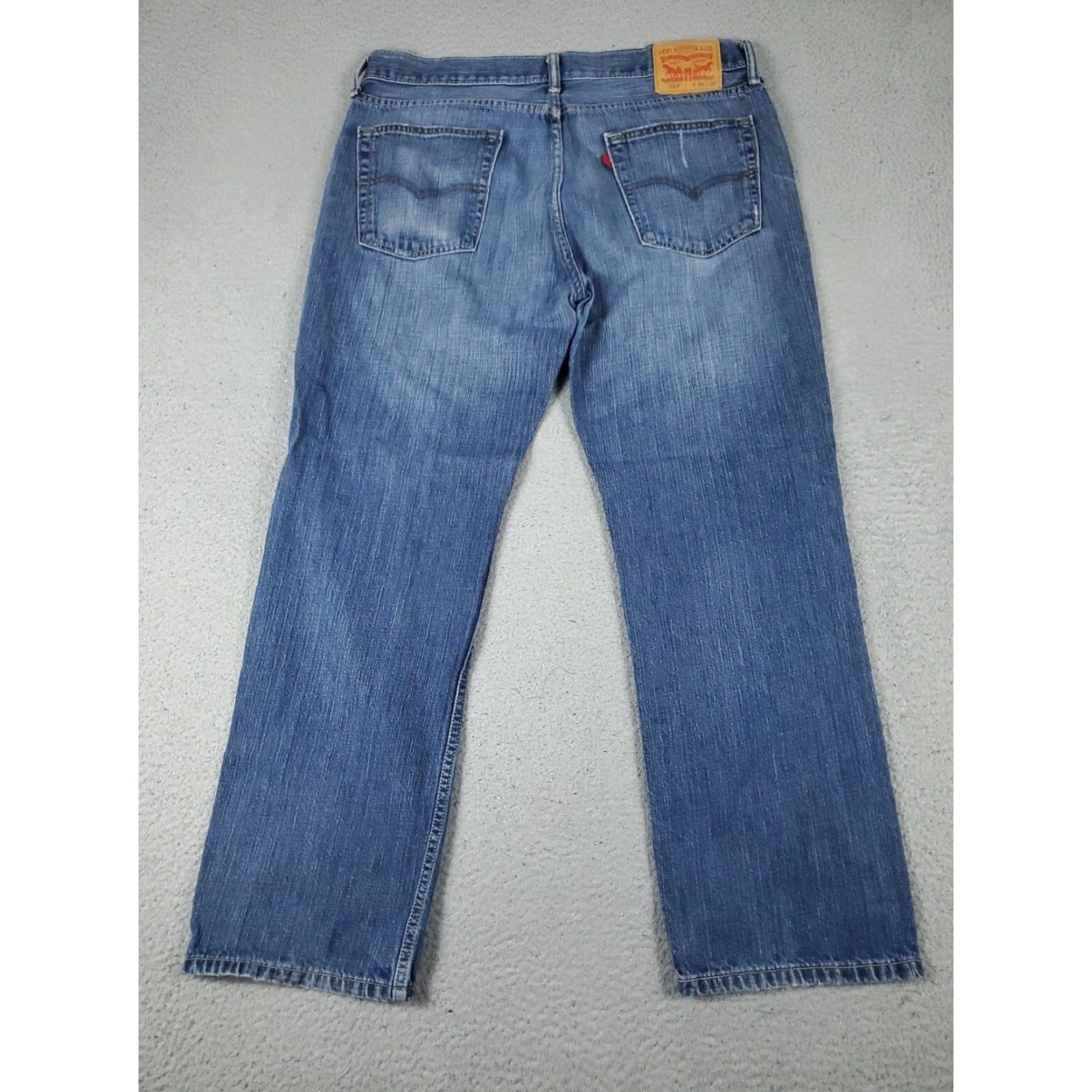 Levi's Levis 514 Jeans Mens 36x30 Blue Straight Leg Denim Pants Size US 36 / EU 52 - 6 Thumbnail