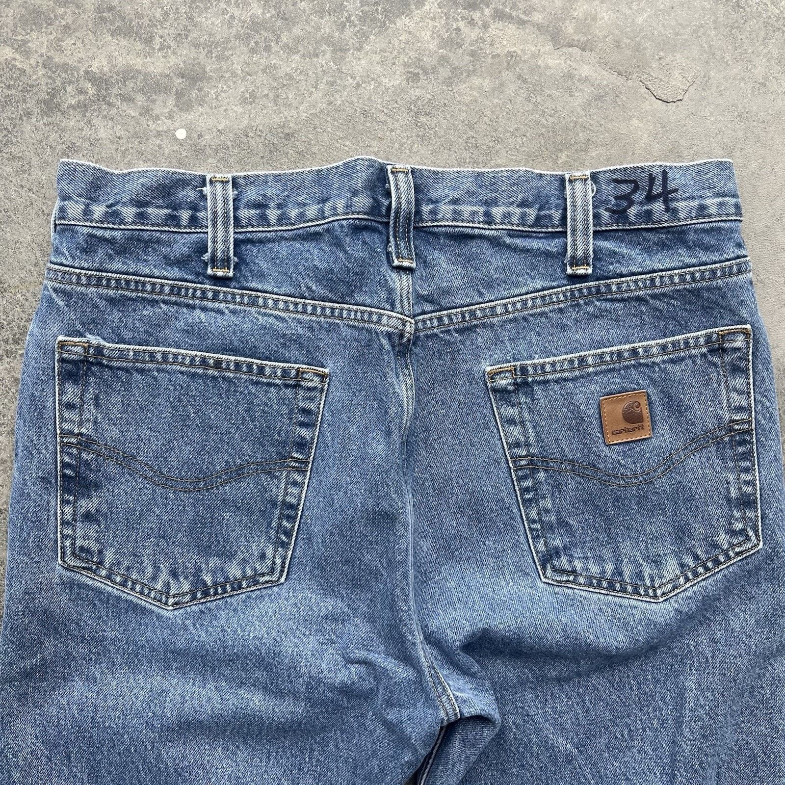 Carhartt Vintage Carhartt Jeans Men’s 34 X 34 Medium Wash Western Wor Size US 34 / EU 50 - 2 Thumbnail
