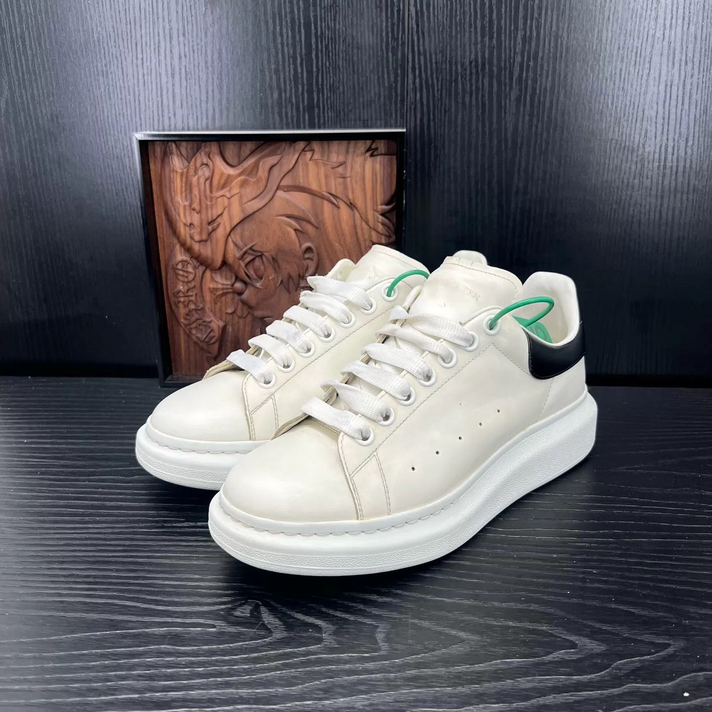 Balenciaga McQ Black Tailed smooth calf leather 41 Size US 8 / EU 41 - 1 Thumbnail
