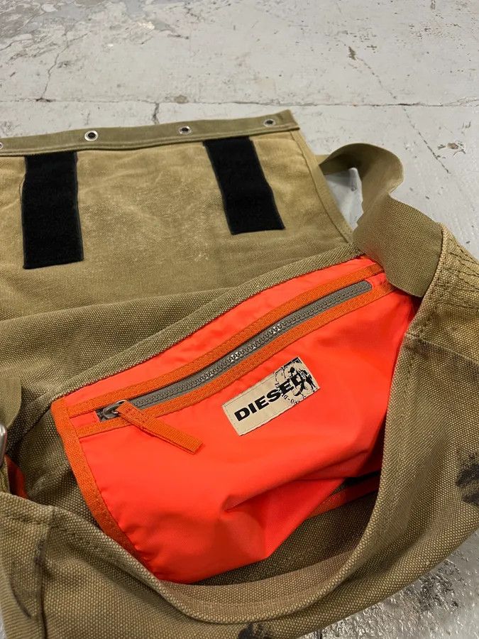 Diesel Diesel Military Canva Beige Shoulder Bag Size ONE SIZE - 10 Thumbnail