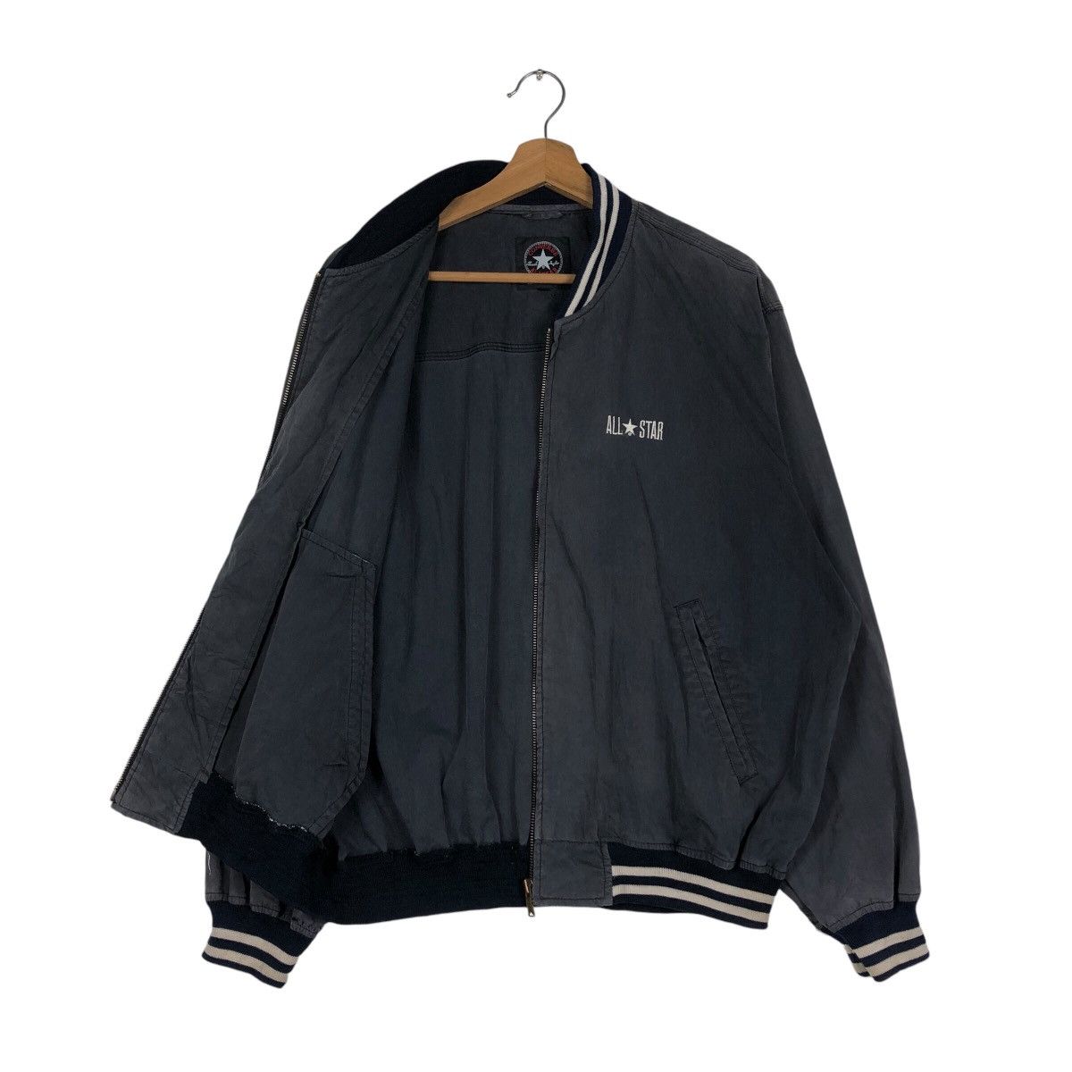 Japanese Brand 📌Vintage Bomber Jacket Zipper Converse All Star Size US M / EU 48-50 / 2 - 12 Thumbnail