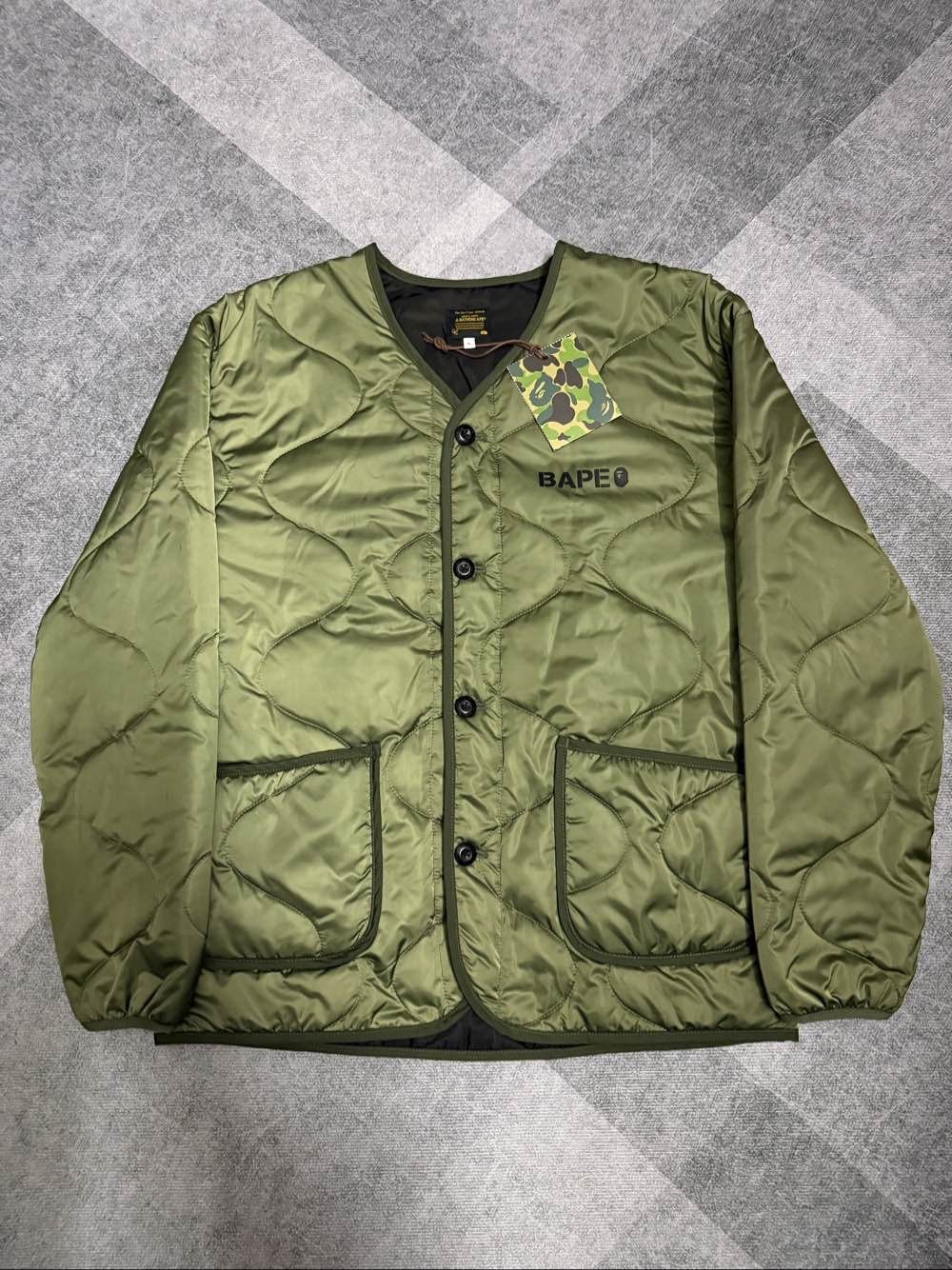 Bape A Bathing Ape Quilted Jacket Size L Size US L / EU 52-54 / 3 - 1 Thumbnail