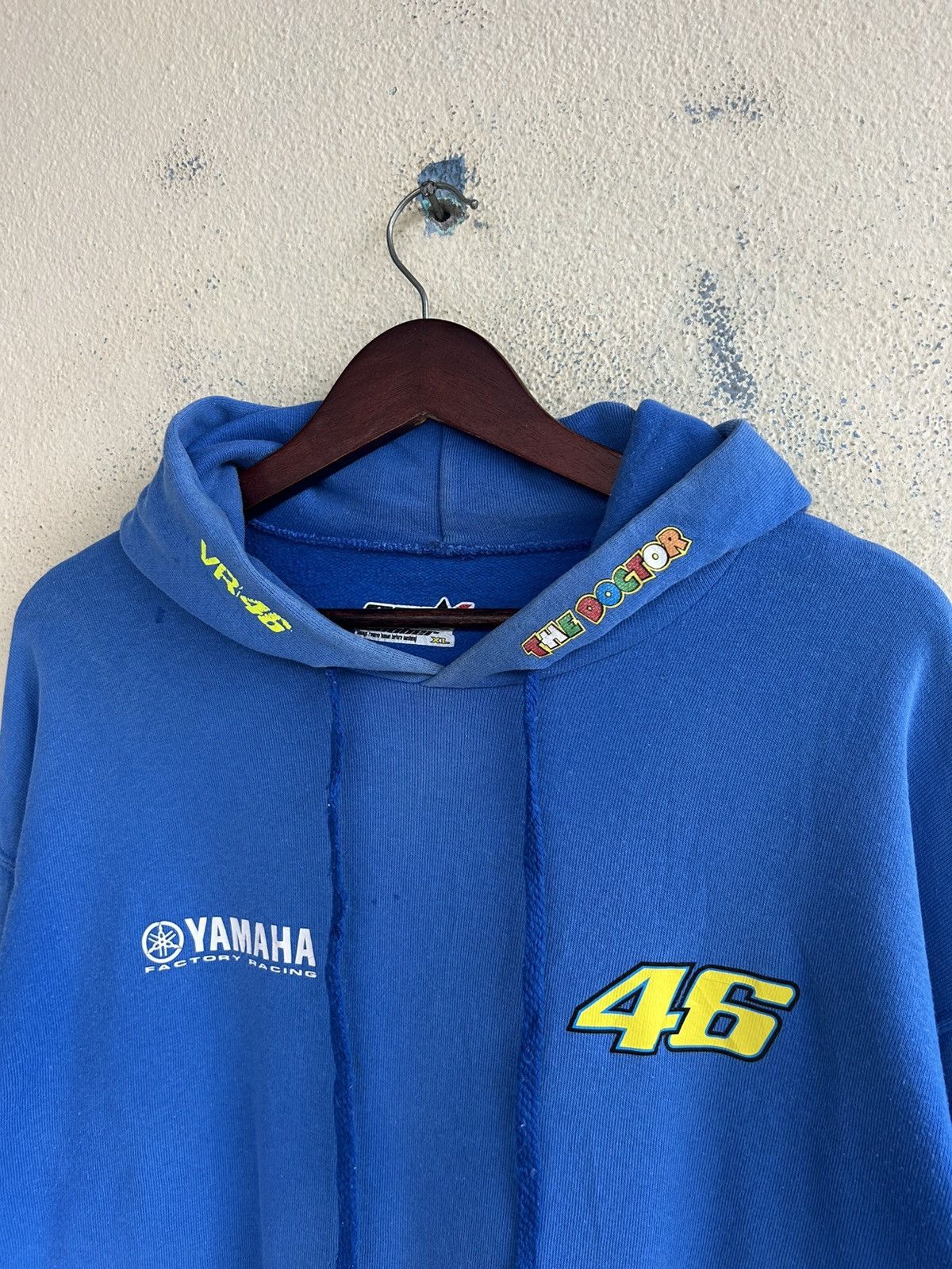 Yamaha VR 46 The Doctor Yamaha Factory Racing Sunfaded Hoodie Size US XL / EU 56 / 4 - 3 Thumbnail