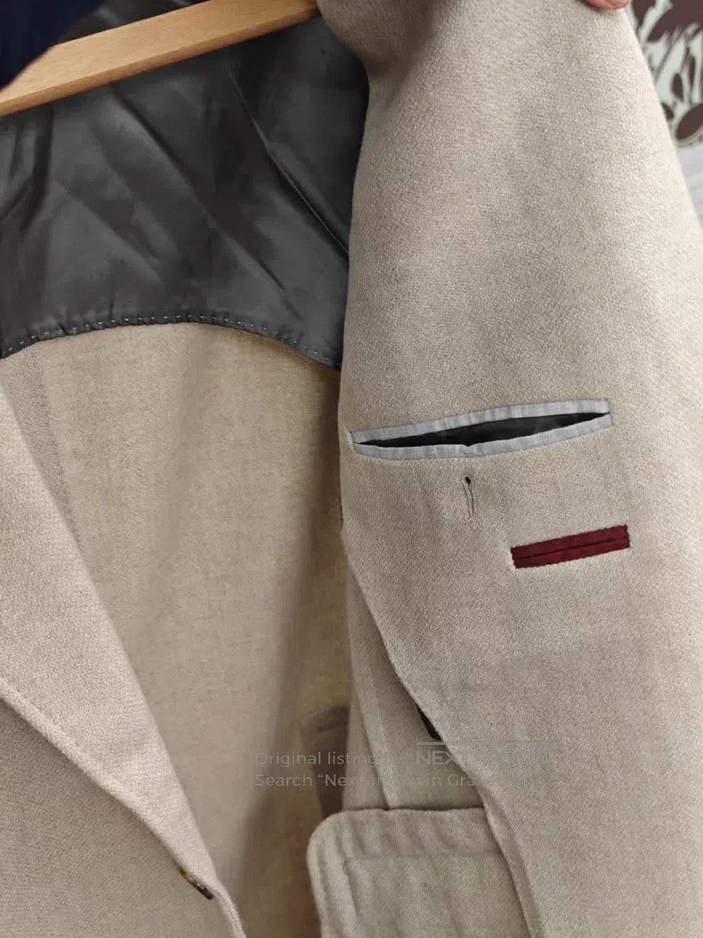 Brunello Cucinelli Brunello Cucinelli Full sheep cashmere suit jacket Size 50L - 6 Thumbnail