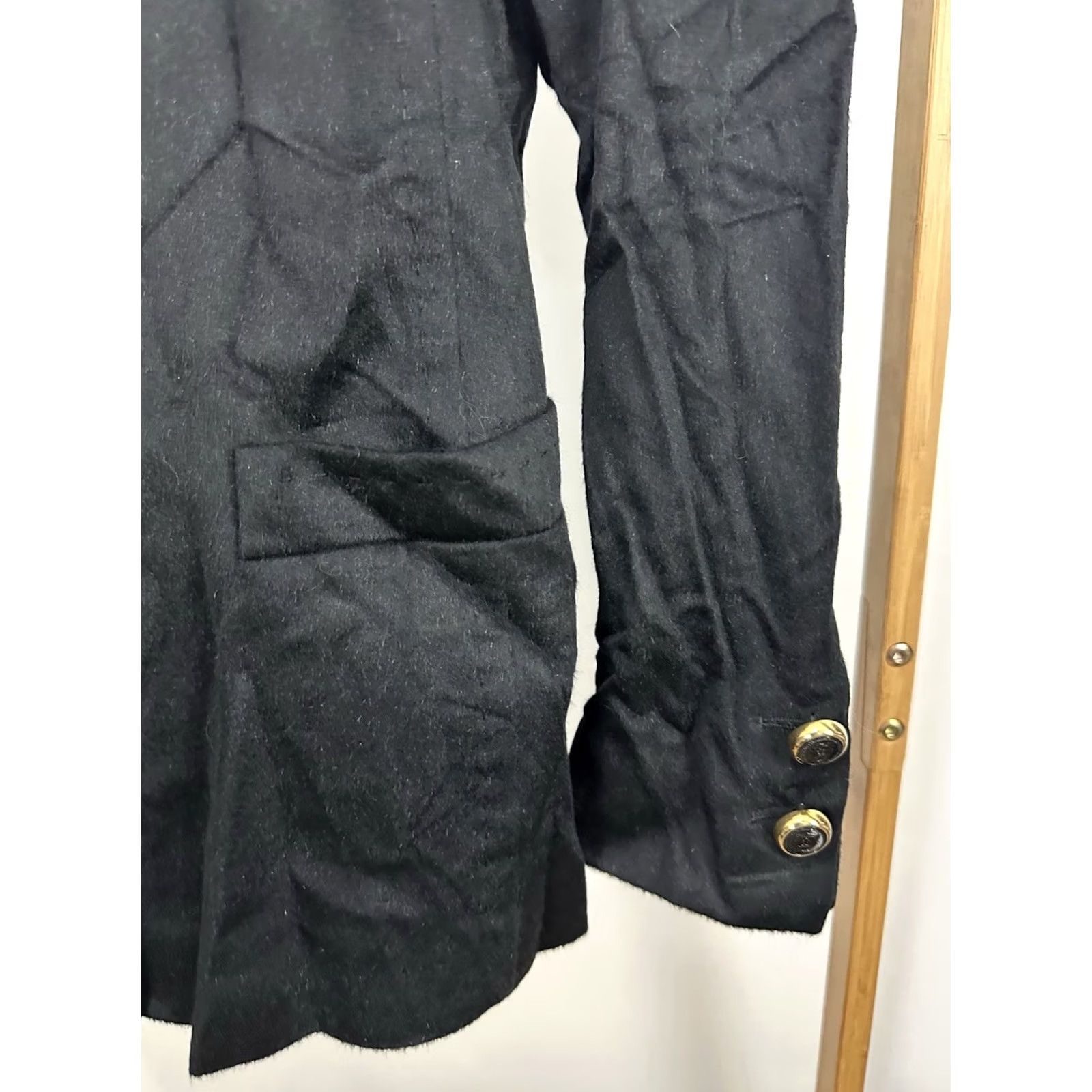 Escada VTG Escada Margaretha Ley Wool Double Breasted Black Blazer Size 34 Womens Blazer Size XXS / US 00 / IT 34 - 6 Thumbnail
