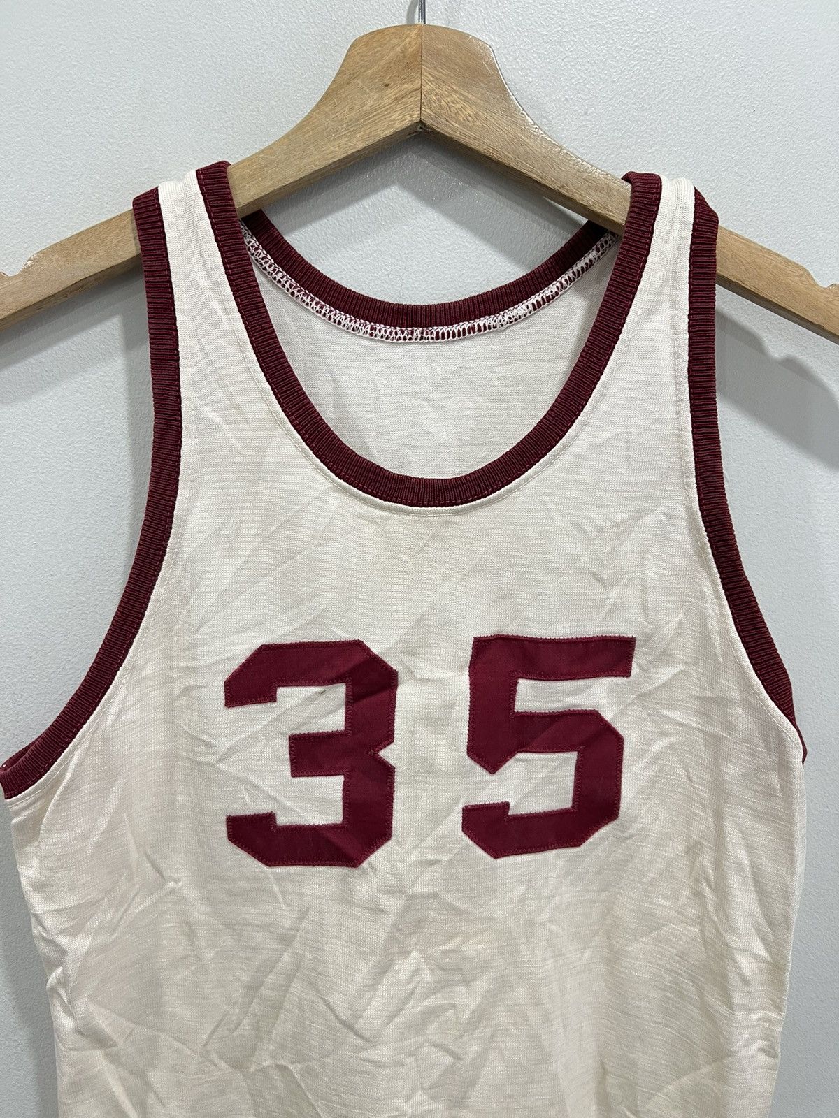 Vintage Vintage 60s Basketball Jersey mcgregor sandknit Size US L / EU 52-54 / 3 - 3 Thumbnail