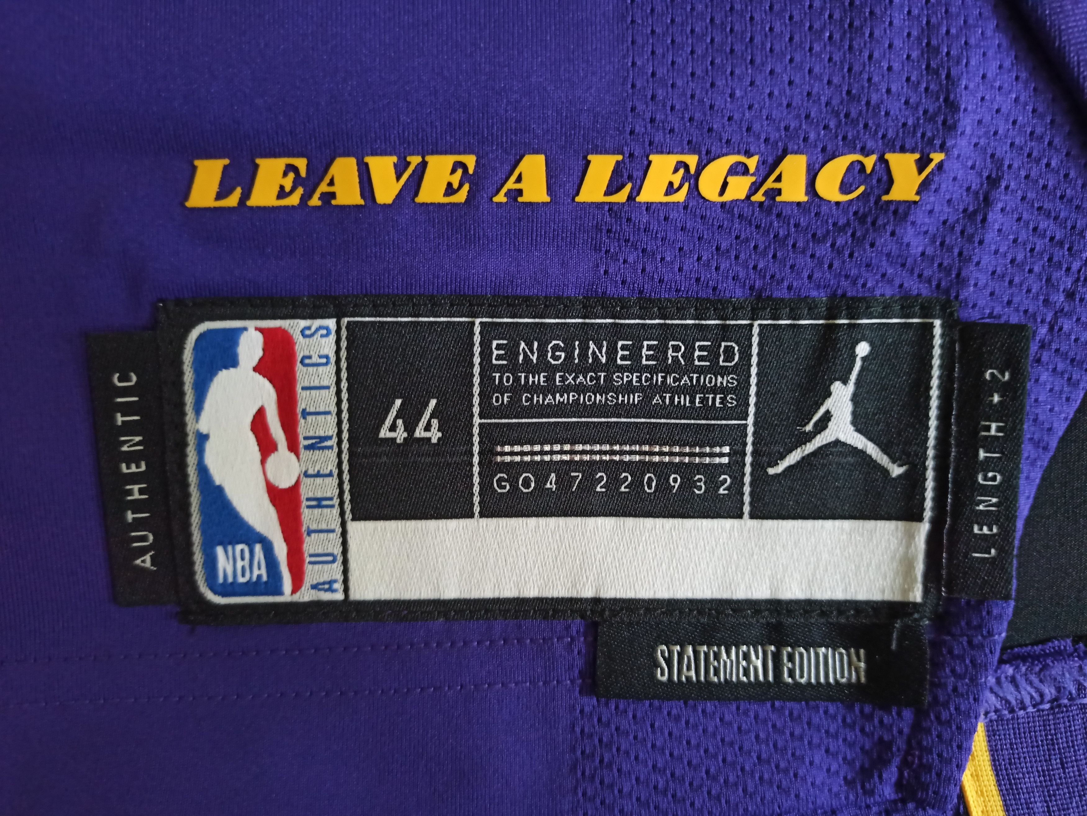 Jordan Brand Jordan LeBron James LA Lakers Authentic Jersey limited Size US M / EU 48-50 / 2 - 11 Thumbnail