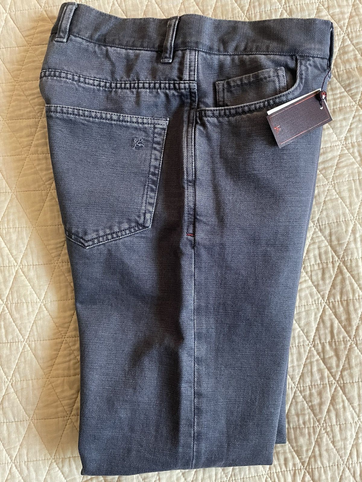 Isaia Barchetta Denim 5-Pocket Jean Size US 32 / EU 48 - 5 Thumbnail