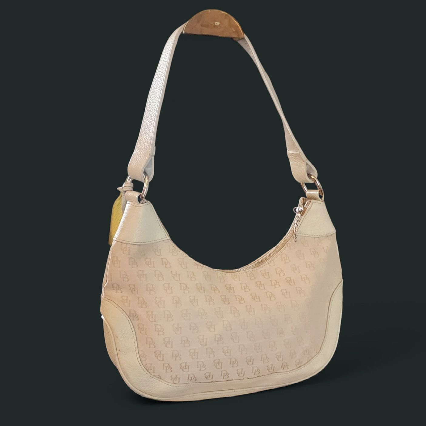 Dooney & Bourke Dooney & Bourke Small Hobo Handbag cream in color Size ONE SIZE - 2 Thumbnail