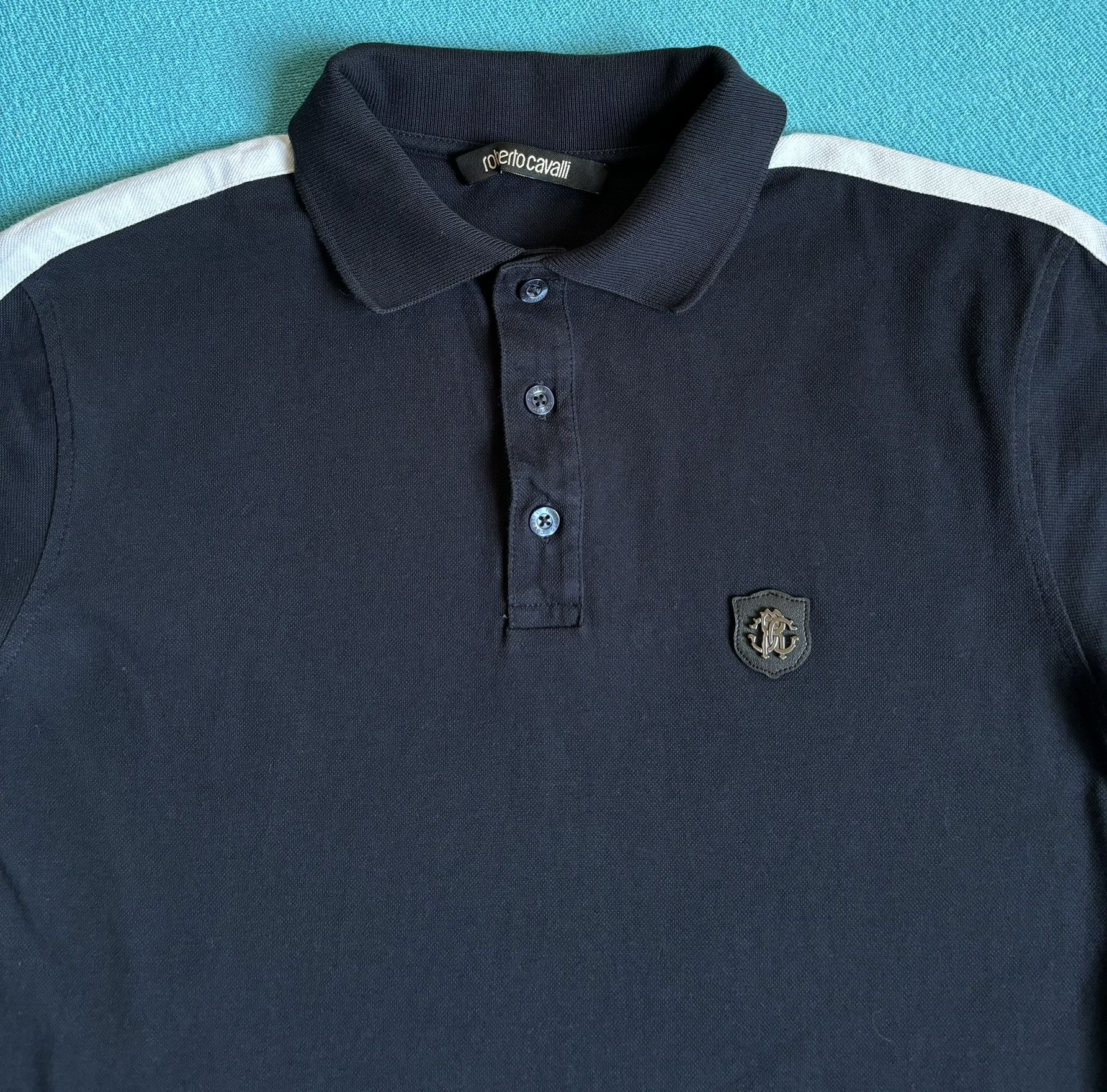 Roberto Cavalli Roberto Cavalli Polo navy blue Size. S Size US S / EU 44-46 / 1 - 6 Thumbnail