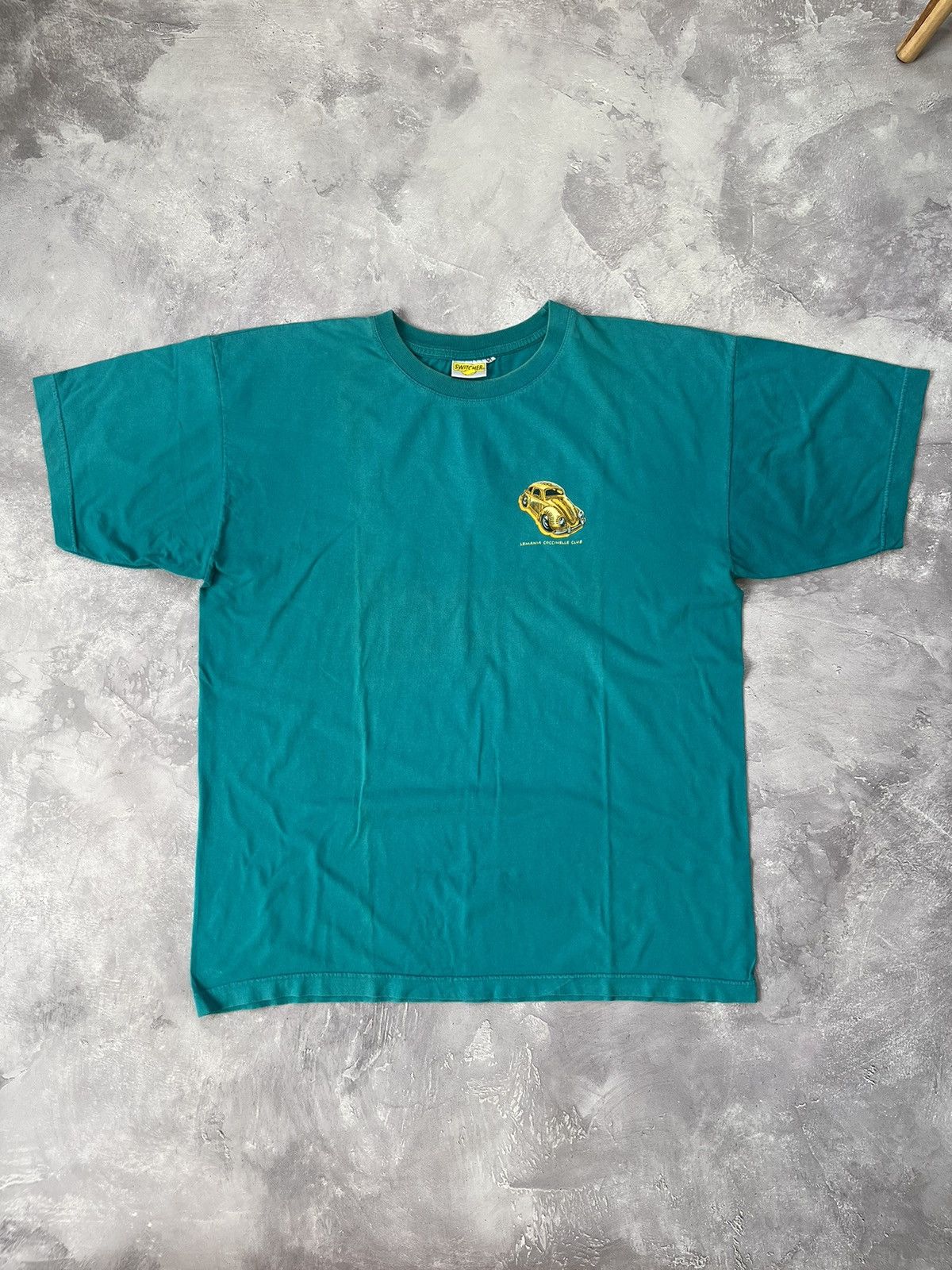 Vintage Vintage Volkswagen Beetle Lemania Coccinelle T-Shirt Green Size US XL / EU 56 / 4 - 2 Thumbnail