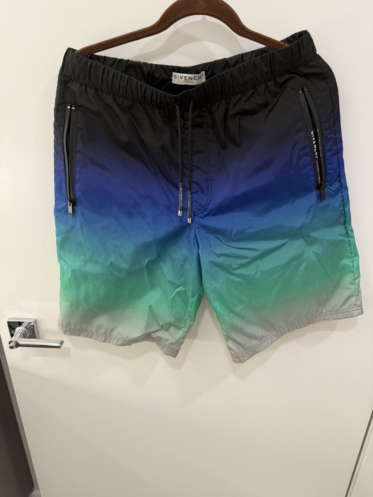 Givenchy Givenchy Logo Swim Shorts Blue Size US 34 / EU 50 - 1 Thumbnail