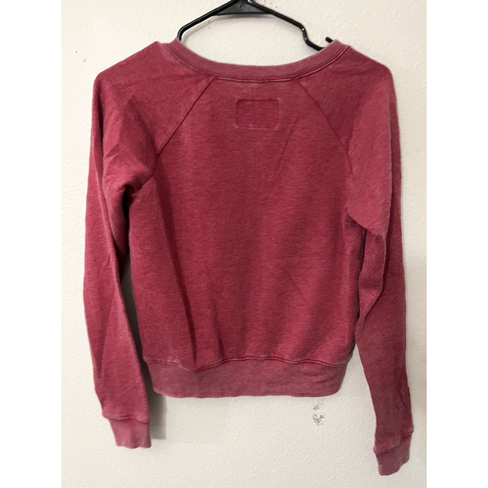 Vintage Aero Sweater Shirt Women XS V-Neck Mauve Pullover Quick Ship, Soft Knit, Pre-owned, Regular Size XS, Womens Pullover Sweater Size XS / US 0-2 / IT 36-38 - 3 Thumbnail