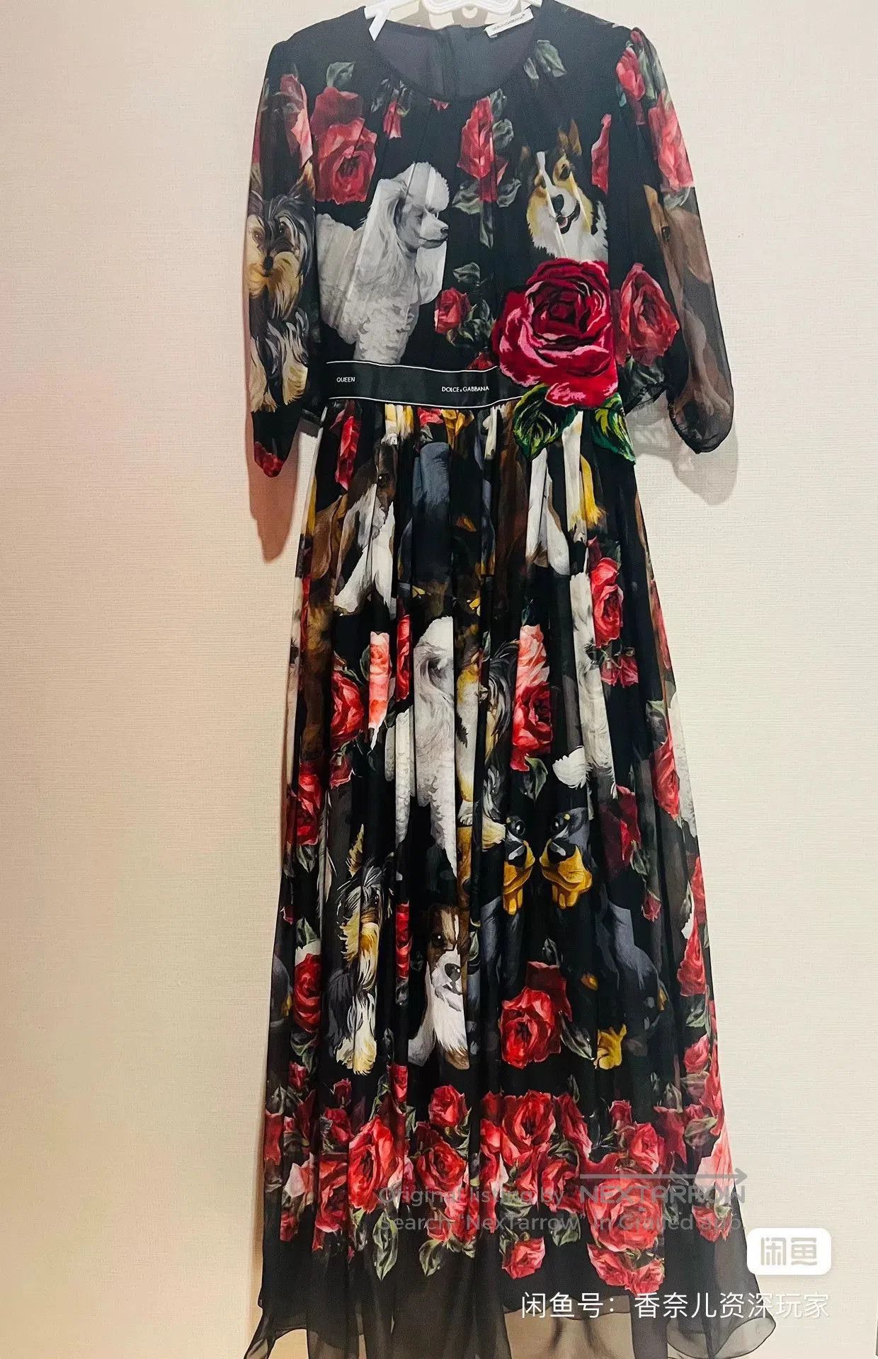 Dolce & Gabbana DG Rose Silk Dress. Size M / US 6-8 / IT 42-44 - 1 Thumbnail