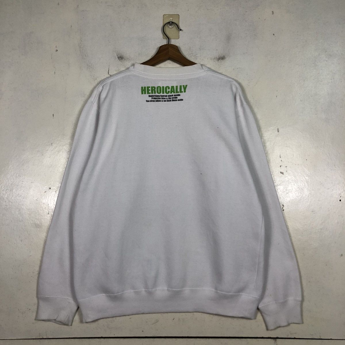 Japanese Brand 📌Vintage Sweatshirt Heroically Big Logo Punk Style Size US M / EU 48-50 / 2 - 10 Thumbnail