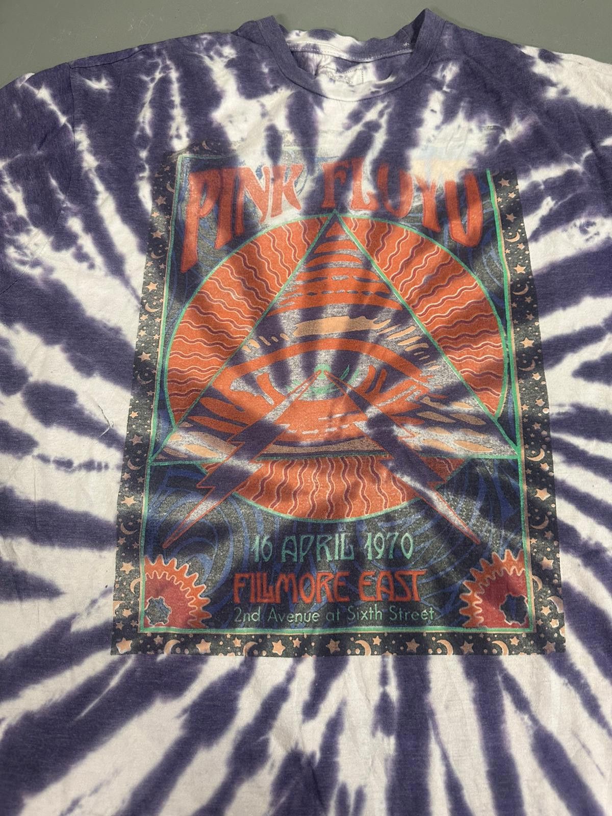 Pink Floyd Pink Floyd Tie-Dye T-Shirt - 1970 Fillmore East Design Size US XXL / EU 58 / 5 - 2 Thumbnail