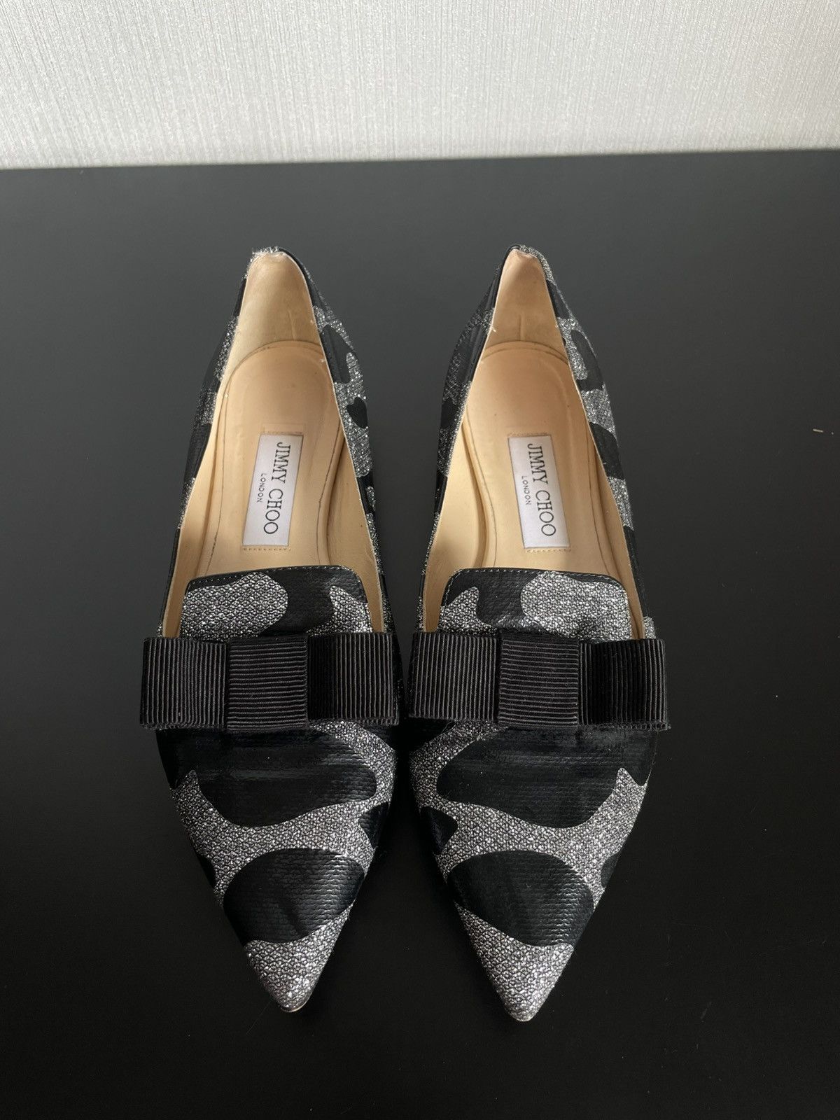 Designer × Jimmy Choo Archive Cyber Y2k Jimmy Choo Camo Ballets 2000s Flats Bows Size US 9 / IT 39 - 5 Thumbnail