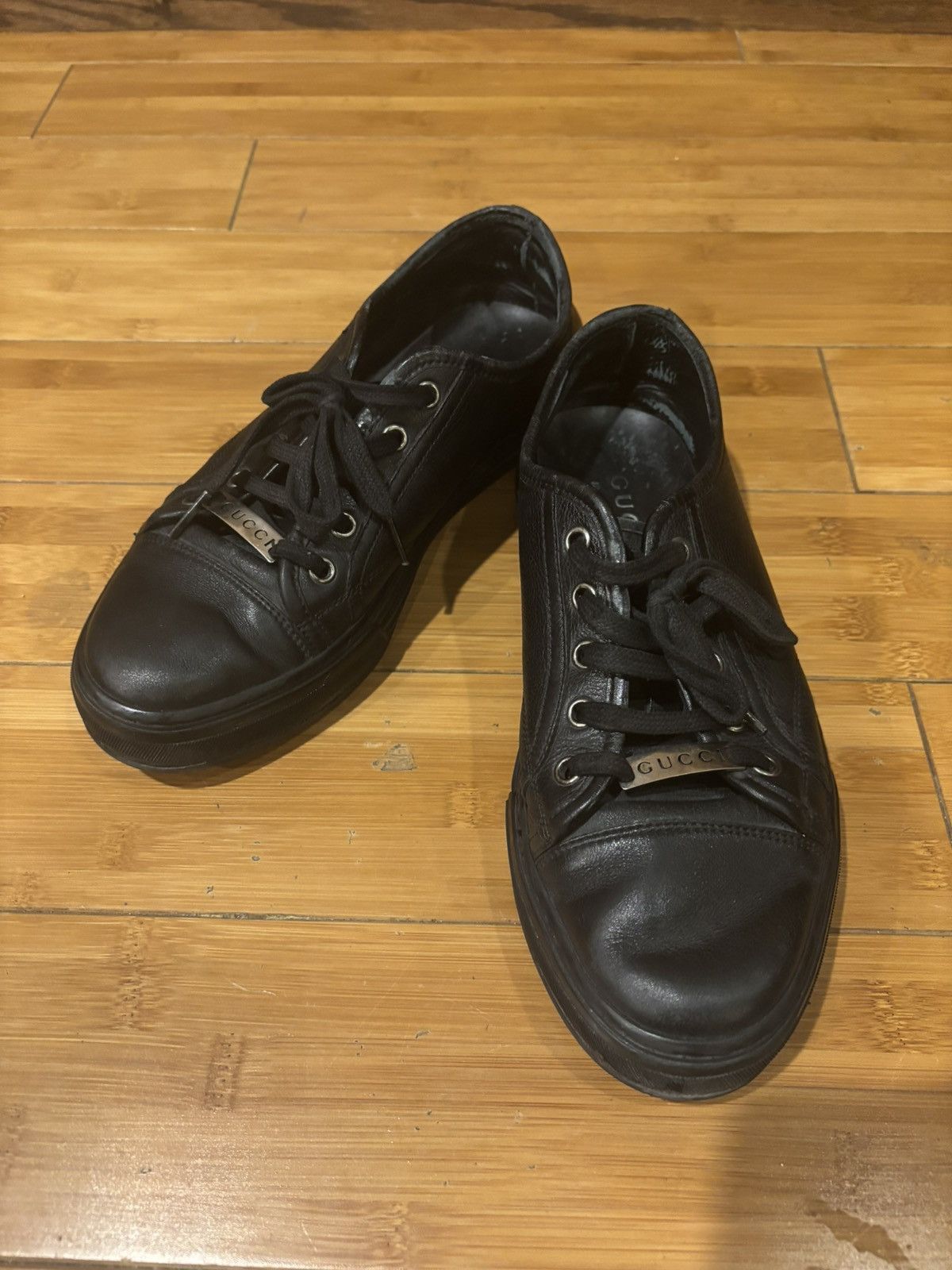 Gucci Gucci leather sneakers.of-918 Size US 6 / EU 39 - 2 Thumbnail