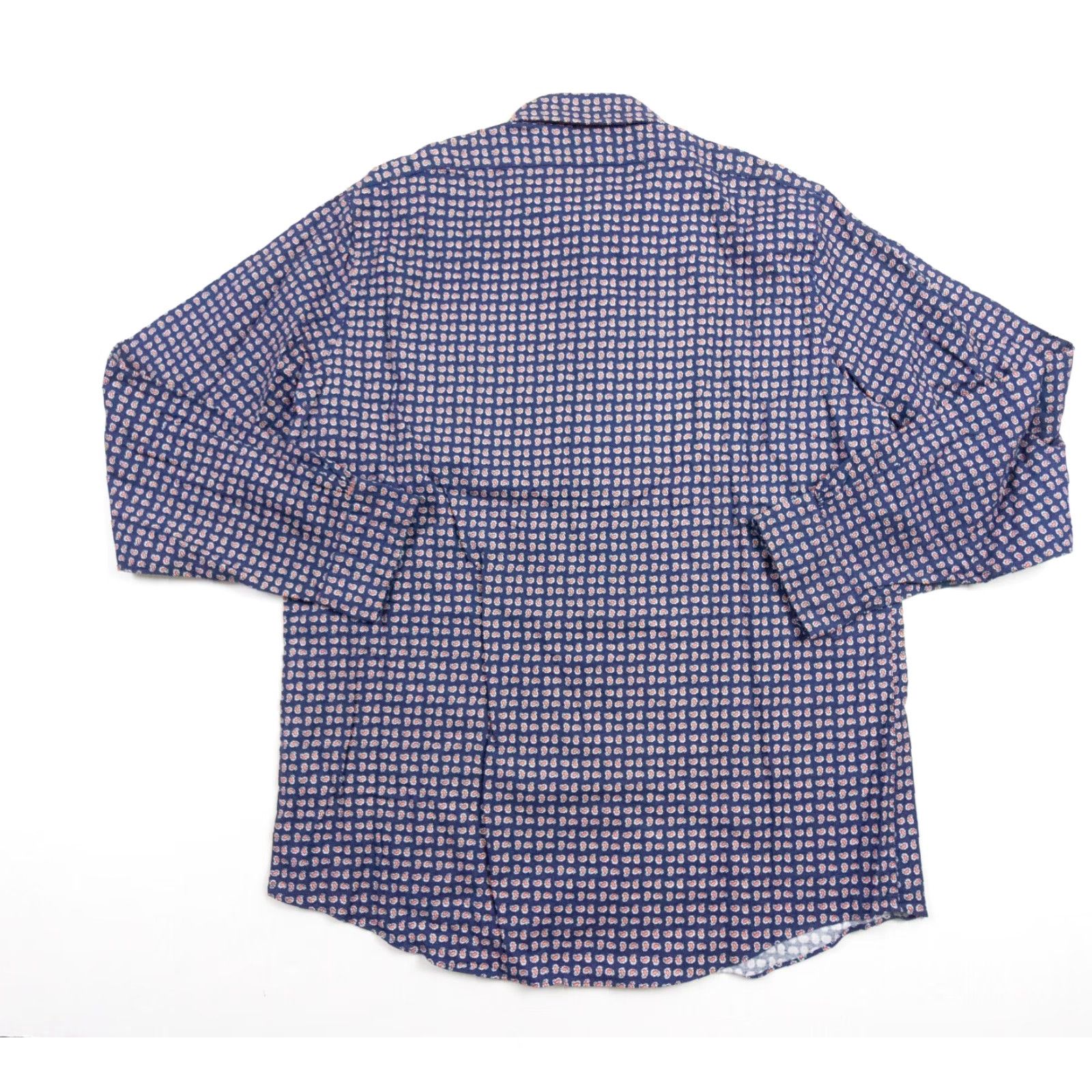 Brooks Brothers VINTAGE BROOKS BROTHERS Shirt Mens XL Blue Paisley Oxford OCBD Long Sleeve Button-Up Size US XL / EU 56 / 4 - 5 Thumbnail