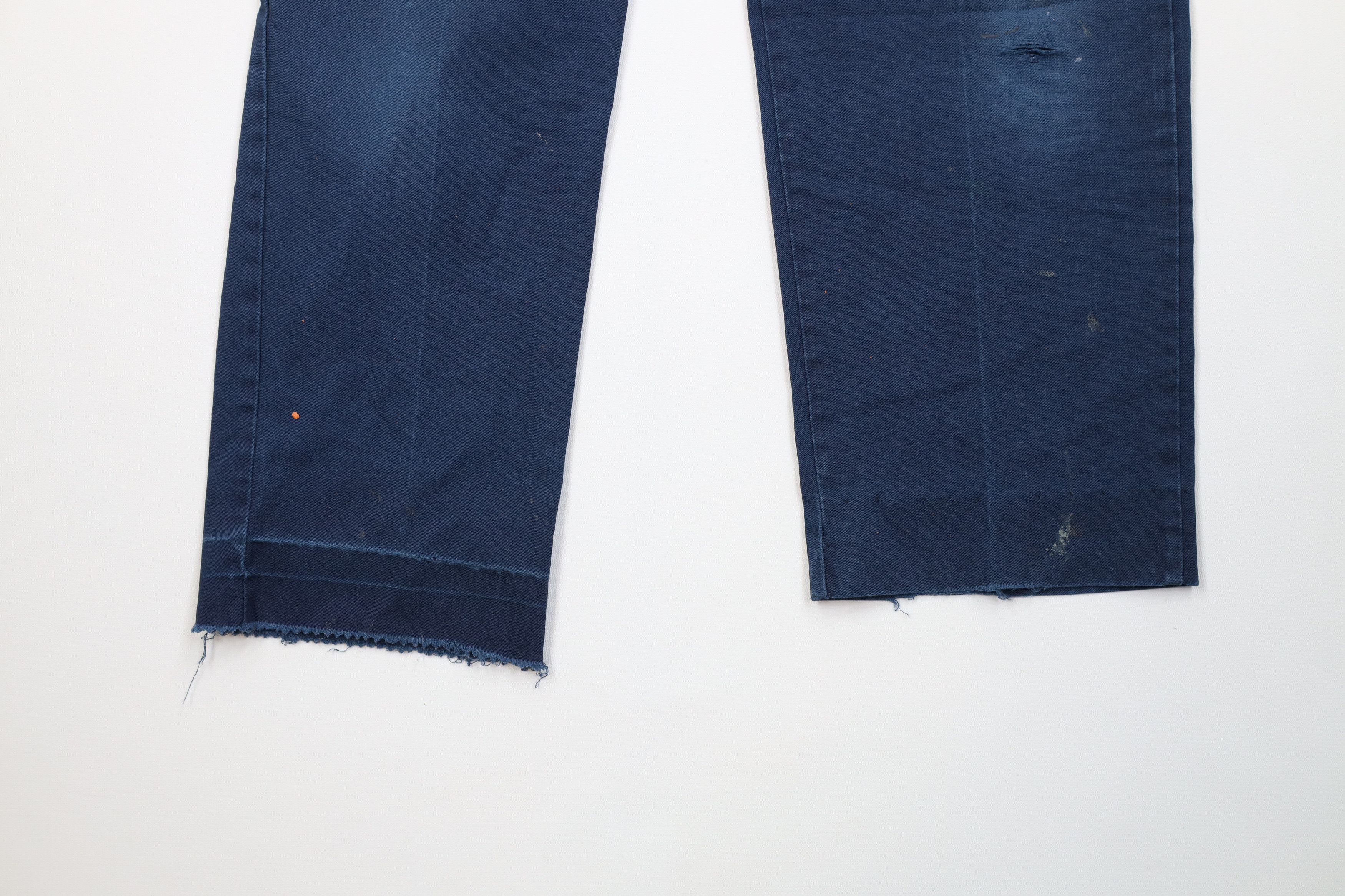 Vintage Vintage 90s Streetwear Workwear Mechanic Pants Blue USA Size US 33 - 4 Thumbnail