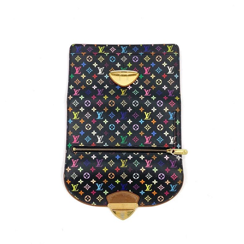 Louis Vuitton Louis Vuitton Black Tri-Color Gold Buckle Wallet Size ONE SIZE - 4 Thumbnail