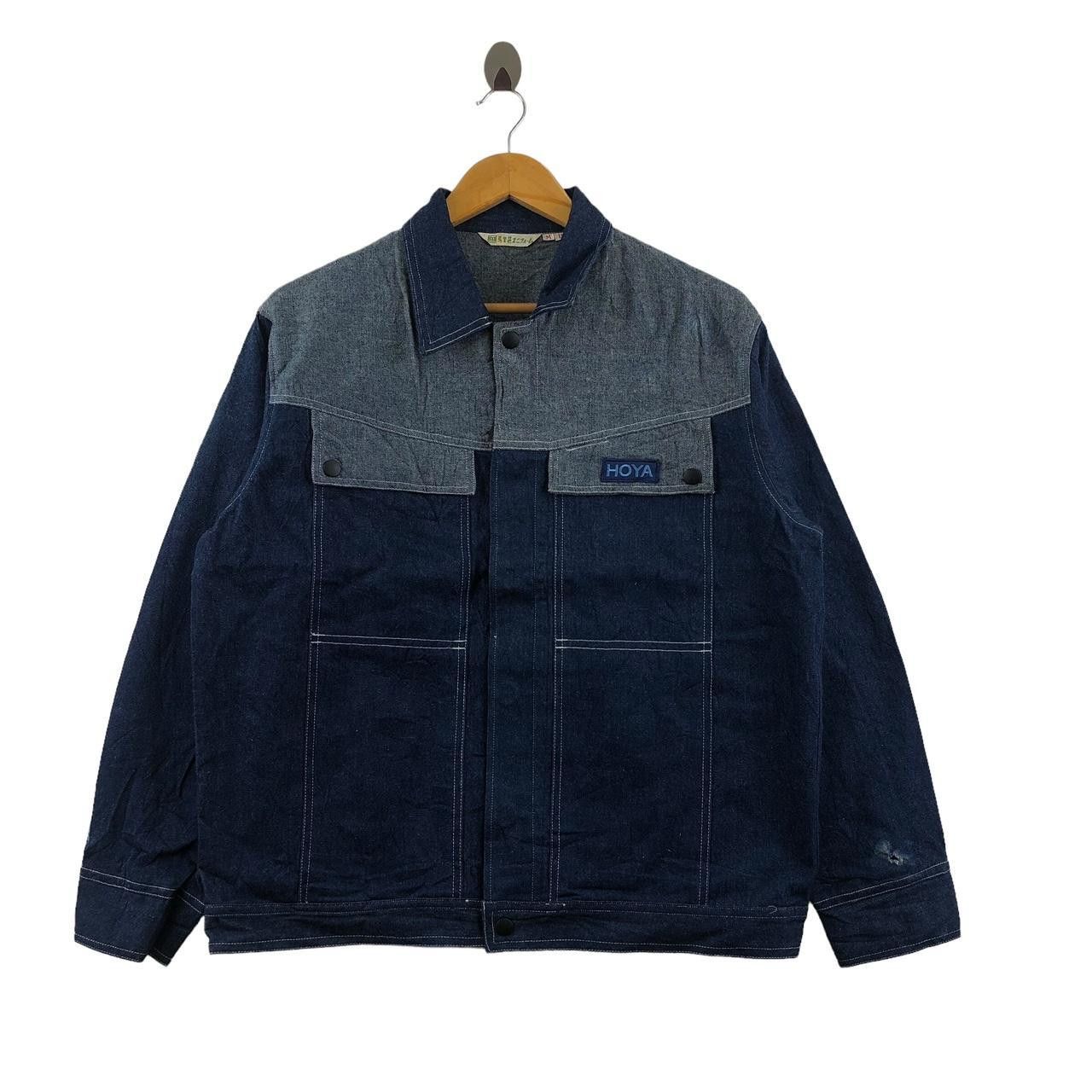 Vintage Vintage 90’ HOYA JAPAN Pure Indigo Denim Jeans Jacket Size US M / EU 48-50 / 2 - 1 Thumbnail