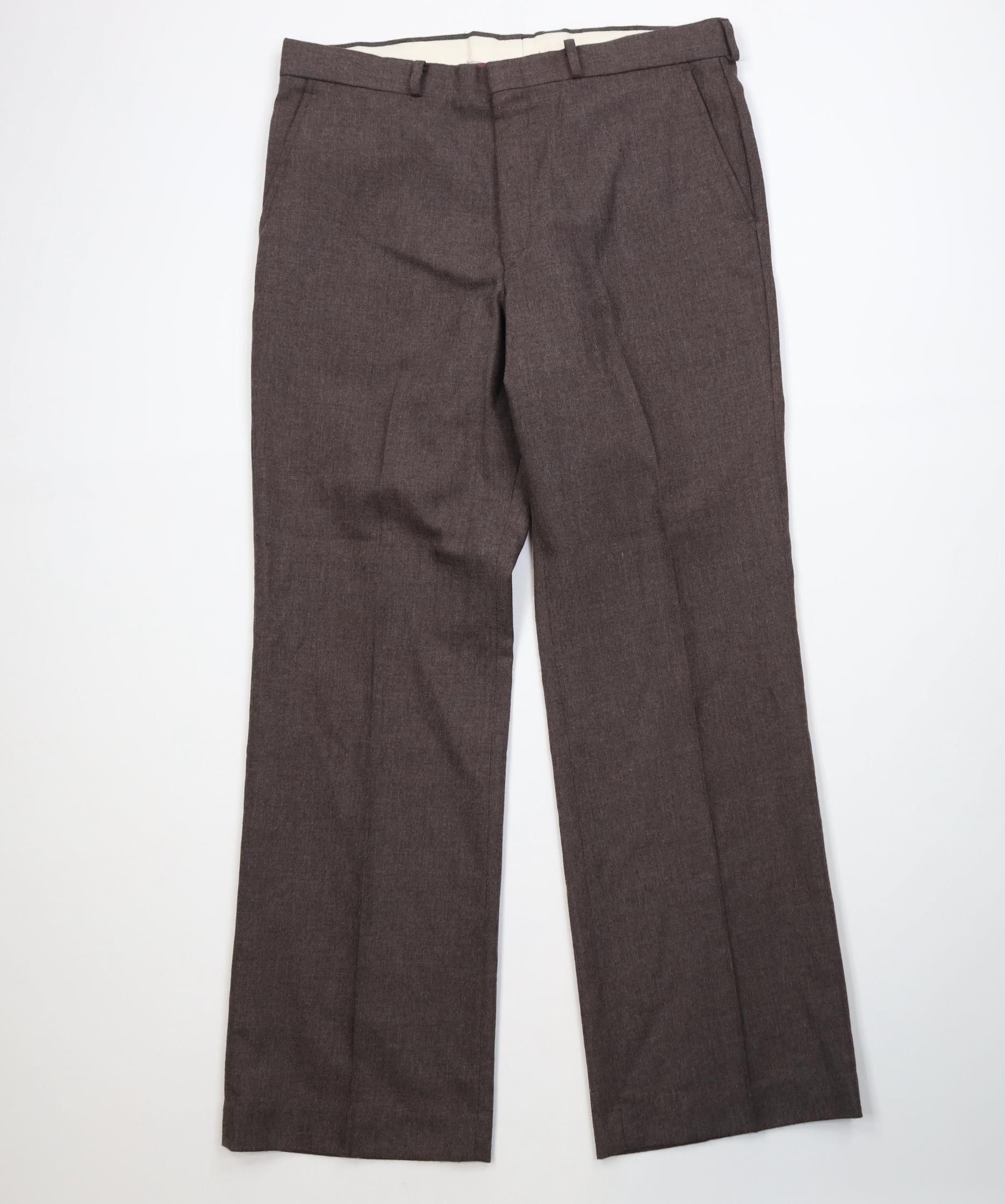 Vintage Vintage 70s Streetwear Flared Wide Leg Chino Pants Brown USA Size US 36 / EU 52 - 1 Thumbnail