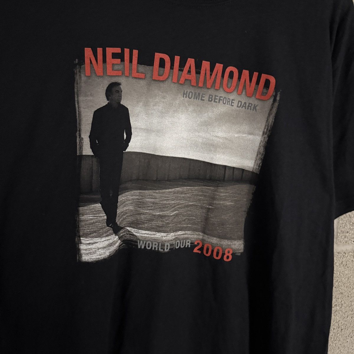 Anvil Anvil Neil Diamond Home Before Dark Black T-Shirt Mens Large Size US L / EU 52-54 / 3 - 3 Thumbnail