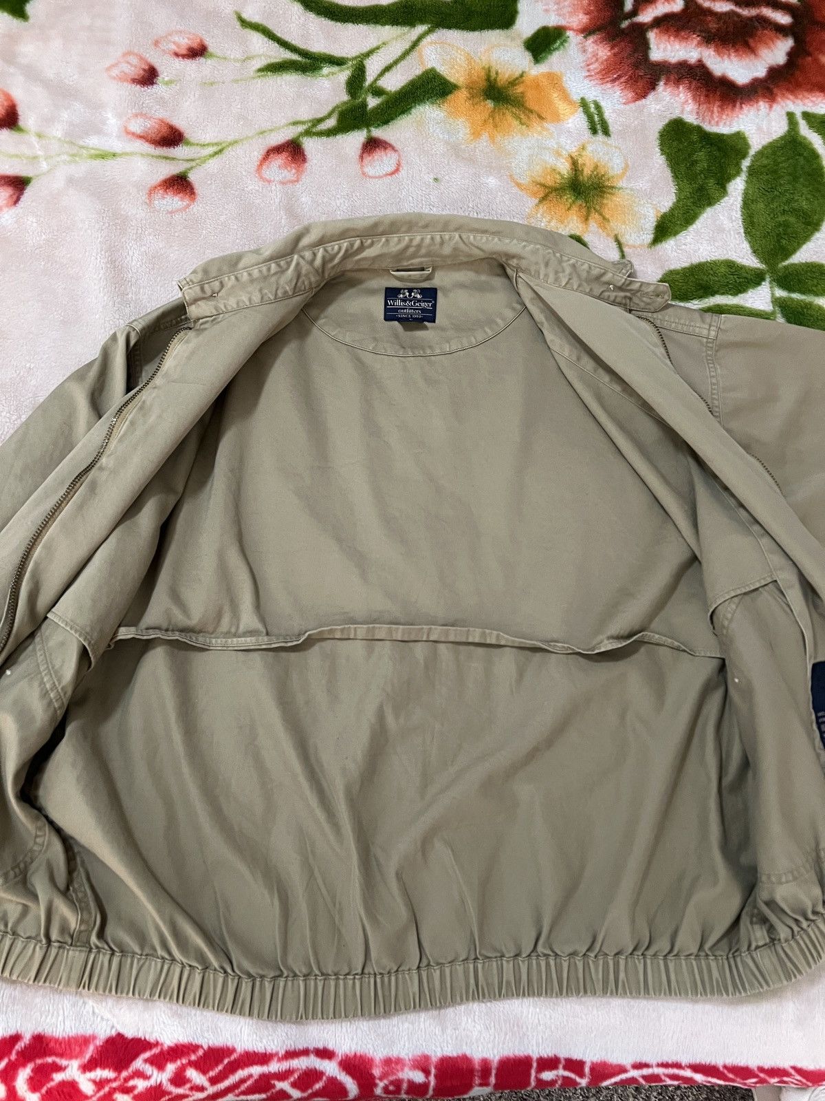 Vintage VINTAGE WILLIS & GEIGER Men's Bomber Jacket Size US L / EU 52-54 / 3 - 2 Thumbnail