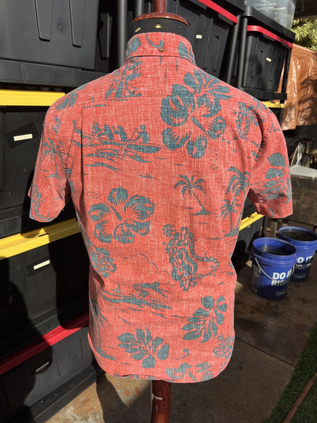 Reyn Spooner Preowned Reyn Spooner Tailored Fit Red/Blue Men's S Size US S / EU 44-46 / 1 - 2 Thumbnail