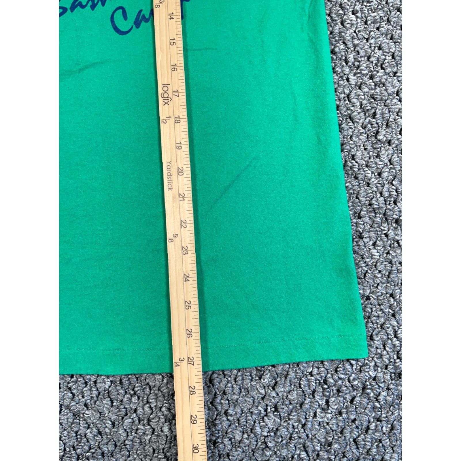 Hanes VINTAGE Hanes T-Shirt Green 90s Heritage Hoop Basketball Camp Graphic Print Adult Large Mens Shirt Size US L / EU 52-54 / 3 - 7 Thumbnail