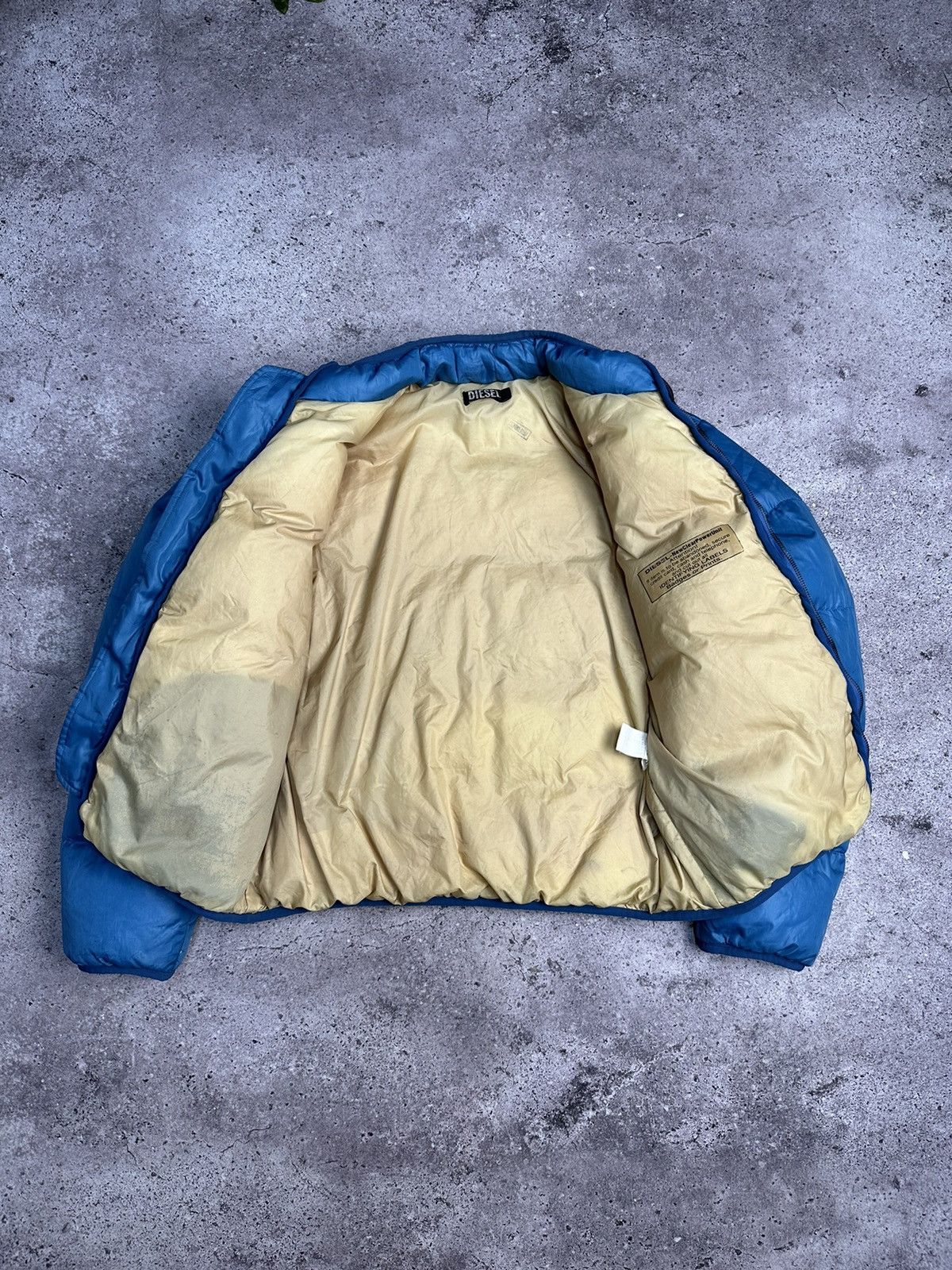 Diesel Vintage Diesel Bomber Puffer Jacket Cropped 90’s Blue Size US M / EU 48-50 / 2 - 17 Thumbnail