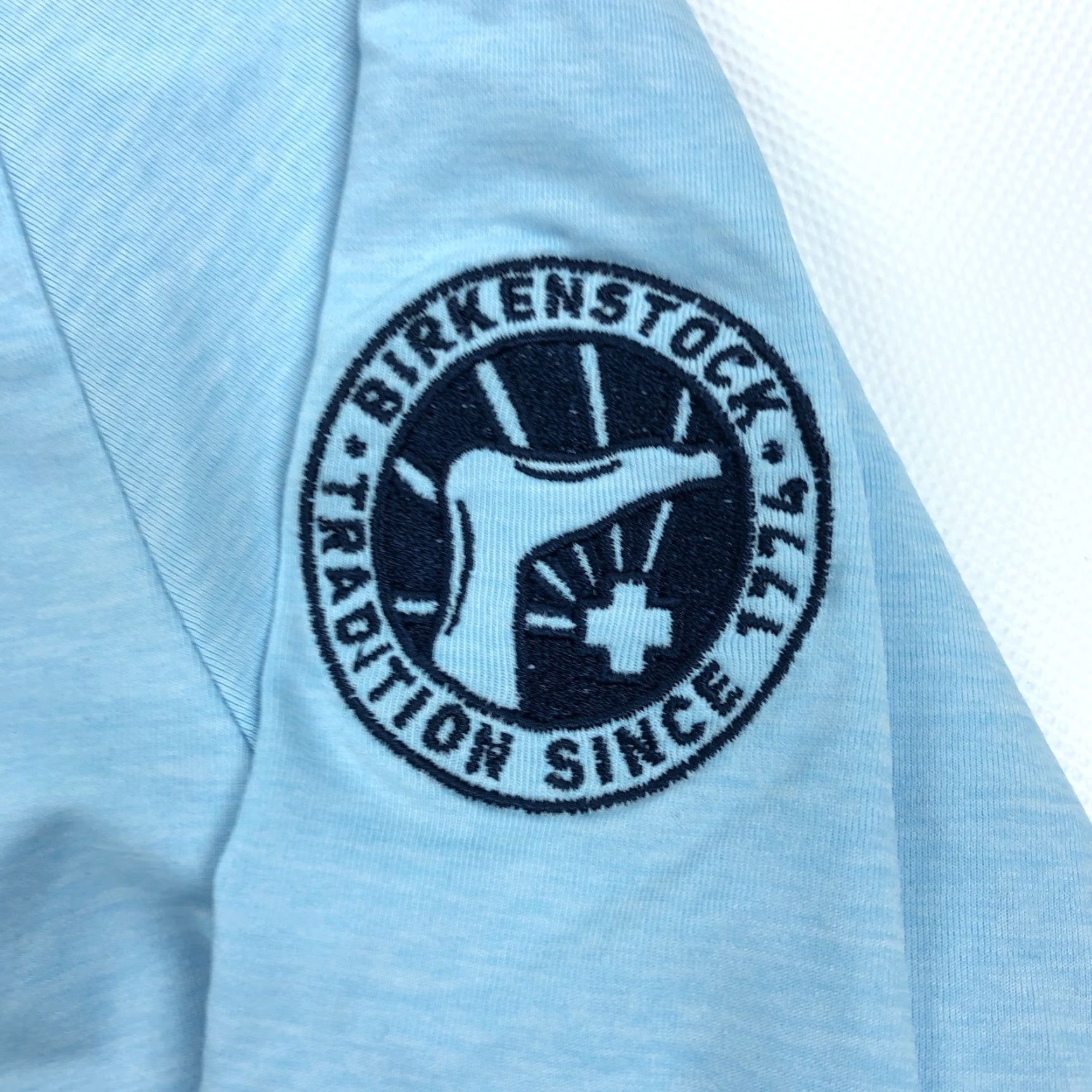 Birkenstock Criquet Mens Pullover 1/4 Zip Blue XL Mock Neck Logo - Regular, Casual, Activewear, Office Wear, Preppy, Brrr, 5-9, Golf, Running, Walking Mens Size US XL / EU 56 / 4 - 3 Thumbnail