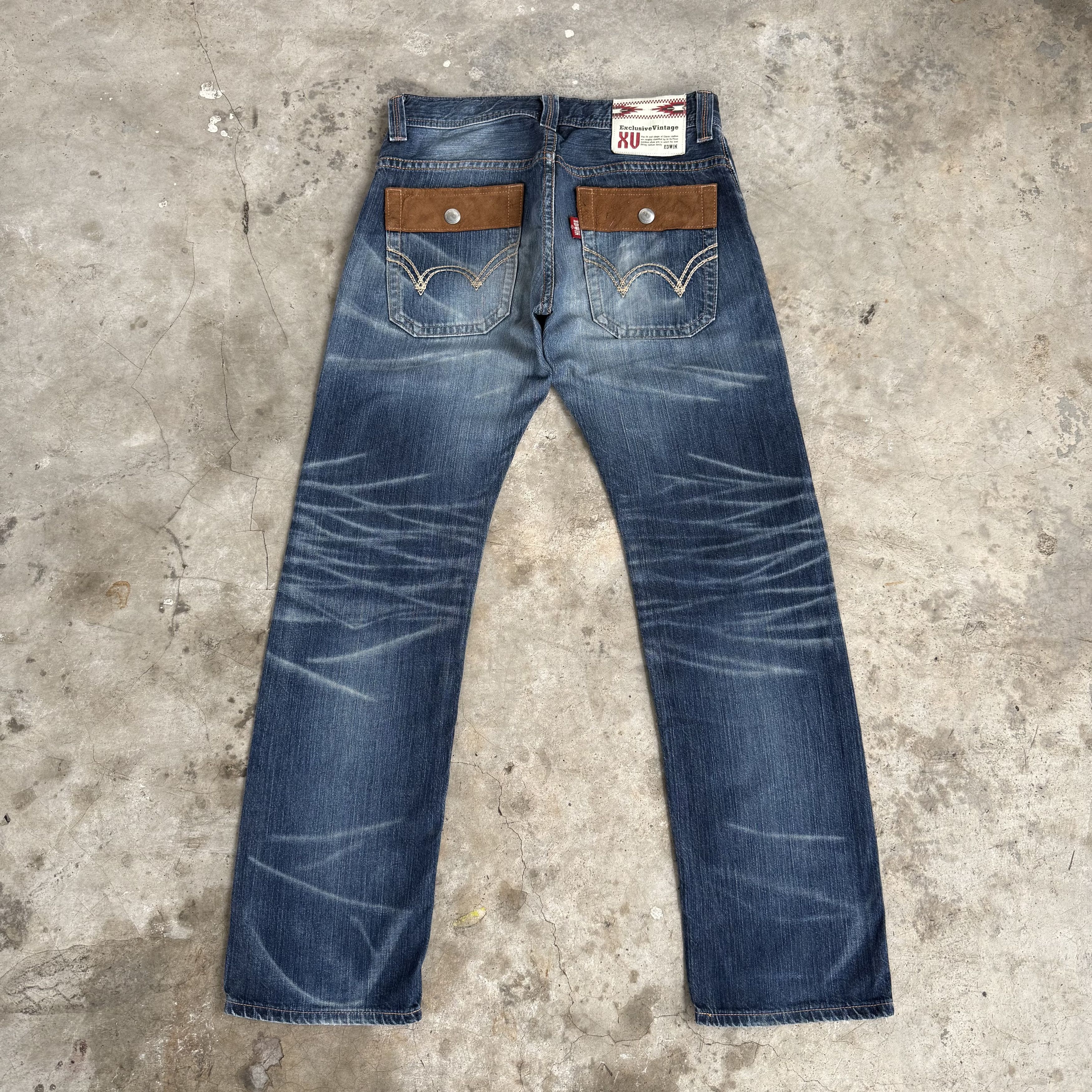 Edwin W34 Vintage Edwin Bush Pants Distressed Denim Jean Size US 34 / EU 50 - 1 Thumbnail