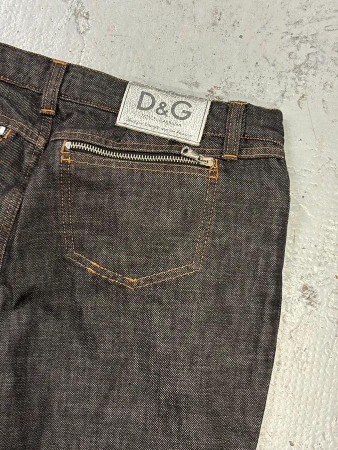 Dolce & Gabbana AW2003 Dolce & Gabbana Black Denim Multi-Zip Jacket and Jeans Set Size M / US 6-8 / IT 42-44 - 24 Thumbnail