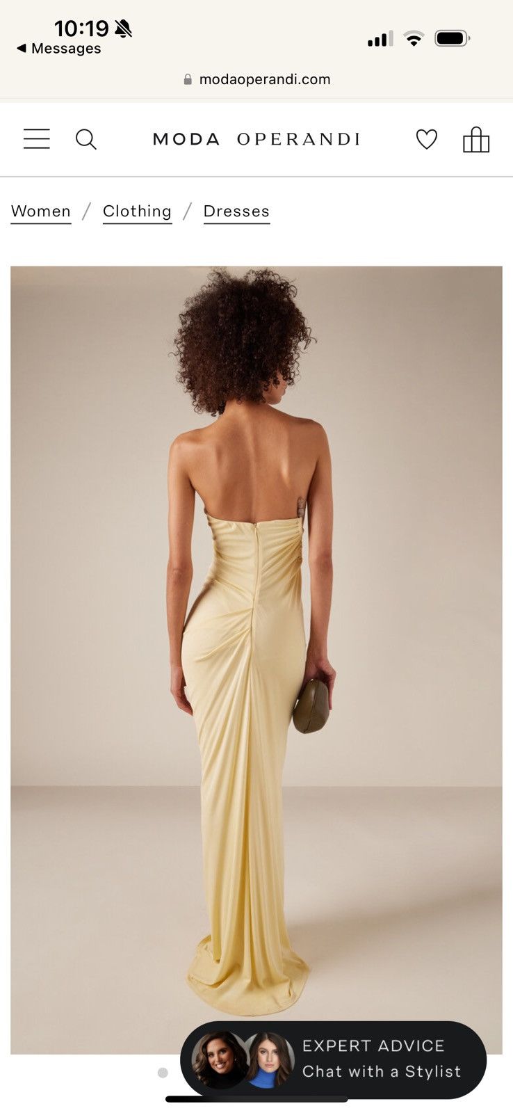 Odessa Strapless Jersey Maxi Dress