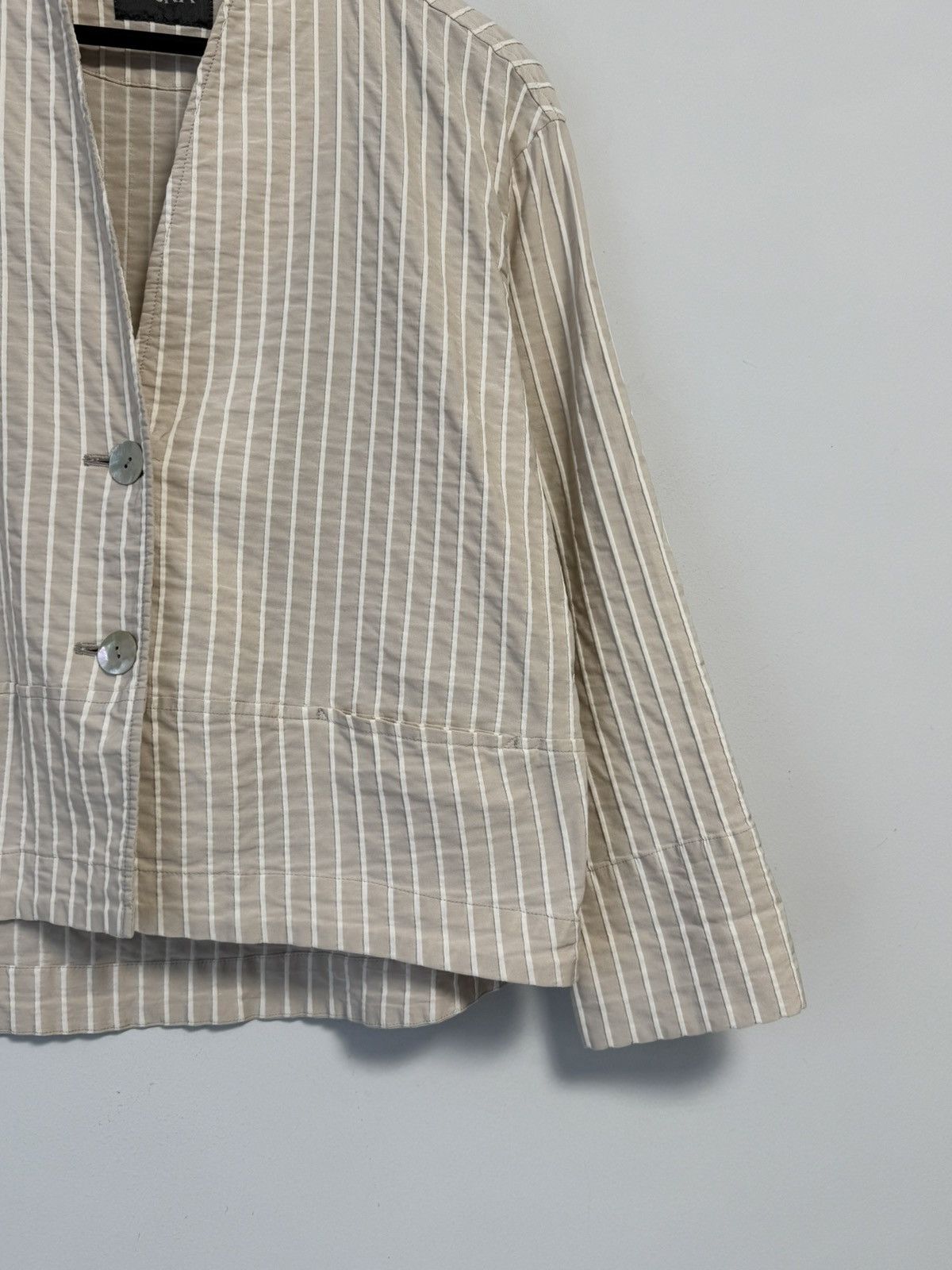 OSKA Oska Rare Oversized Striped Button Pocket Blazer Jacket Sz 1 Size M / US 6-8 / IT 42-44 - 2 Thumbnail