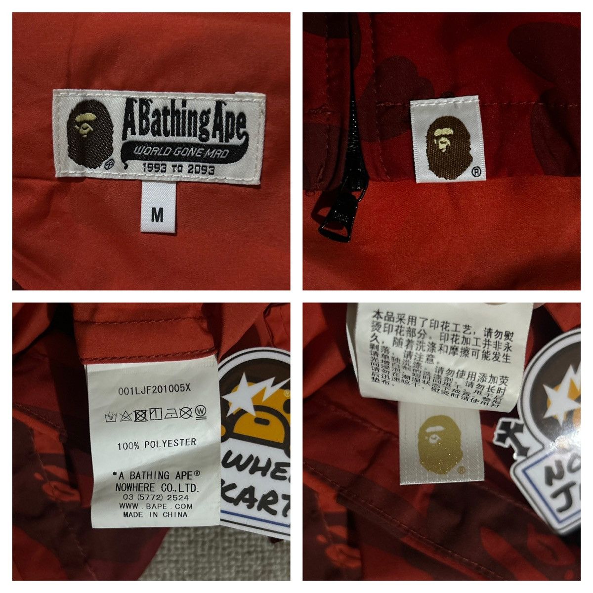 Bape Bapesta Red Camo Tracktop Size US M / EU 48-50 / 2 - 6 Thumbnail