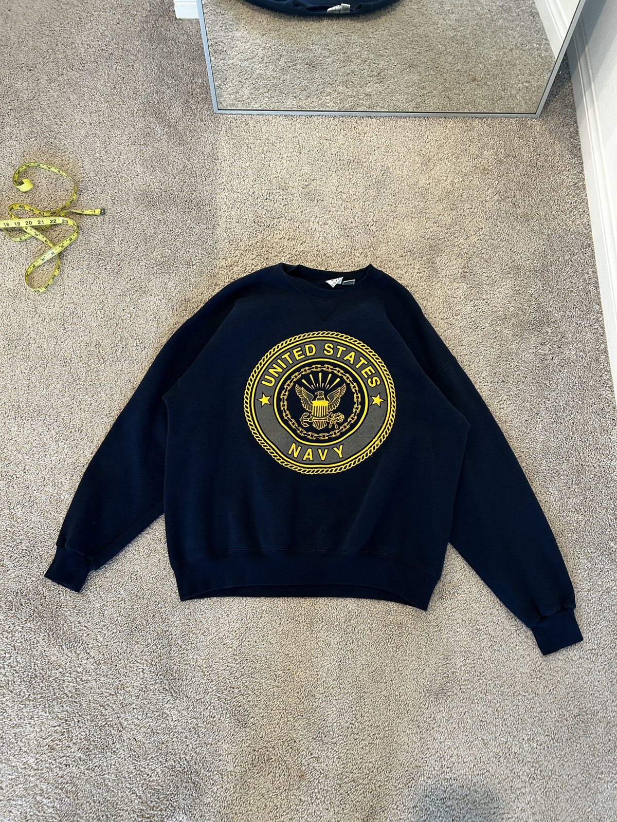 Vintage Vintage navy crewneck Size US XL / EU 56 / 4 - 1 Thumbnail