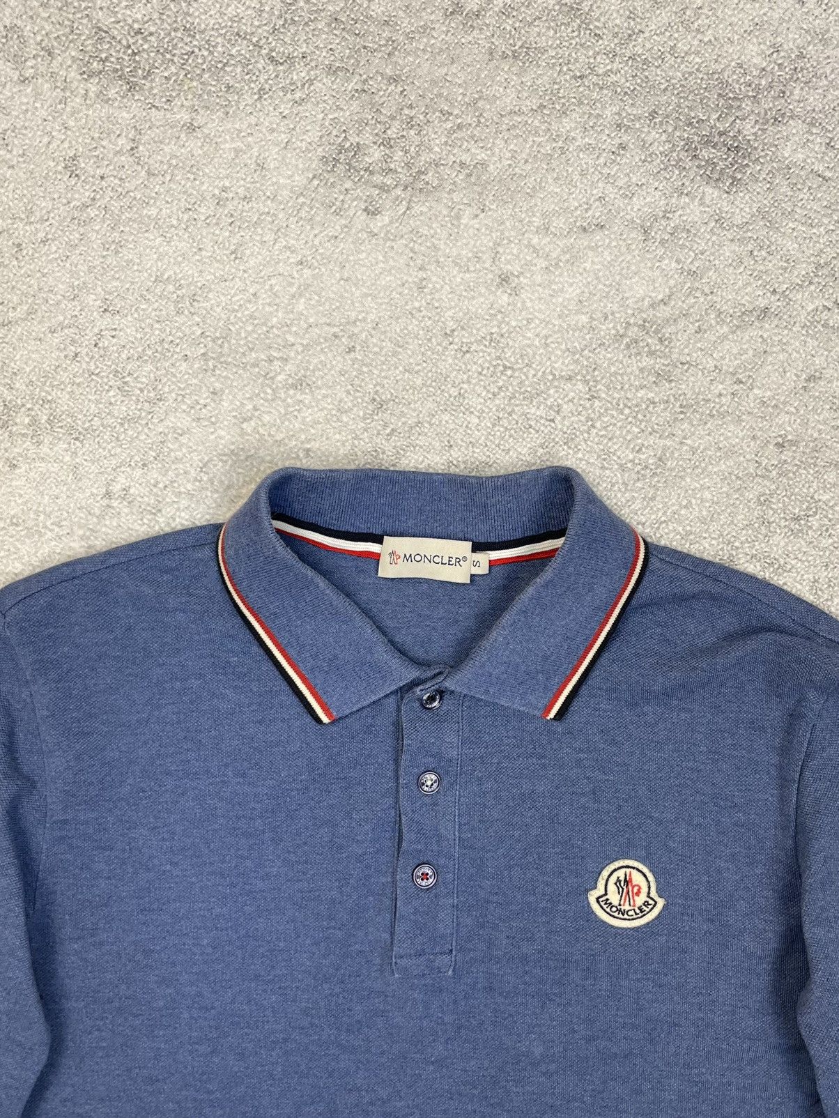 Moncler Rare Moncler Polo Shirt Long Sleeve Cotton Logo Size US S / EU 44-46 / 1 - 6 Thumbnail