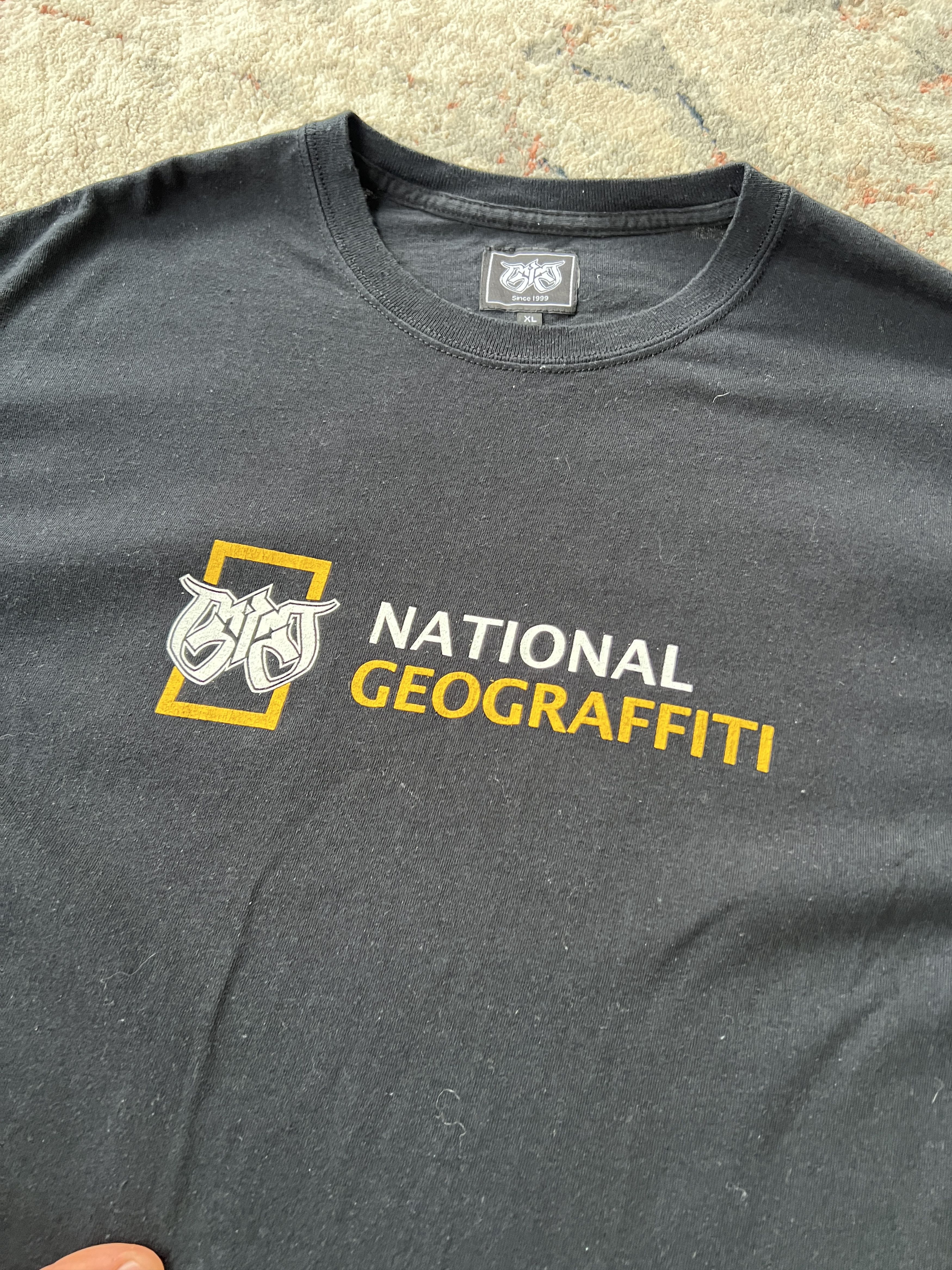 Vintage National Geograffiti Vintage Tee Size US XL / EU 56 / 4 - 2 Thumbnail
