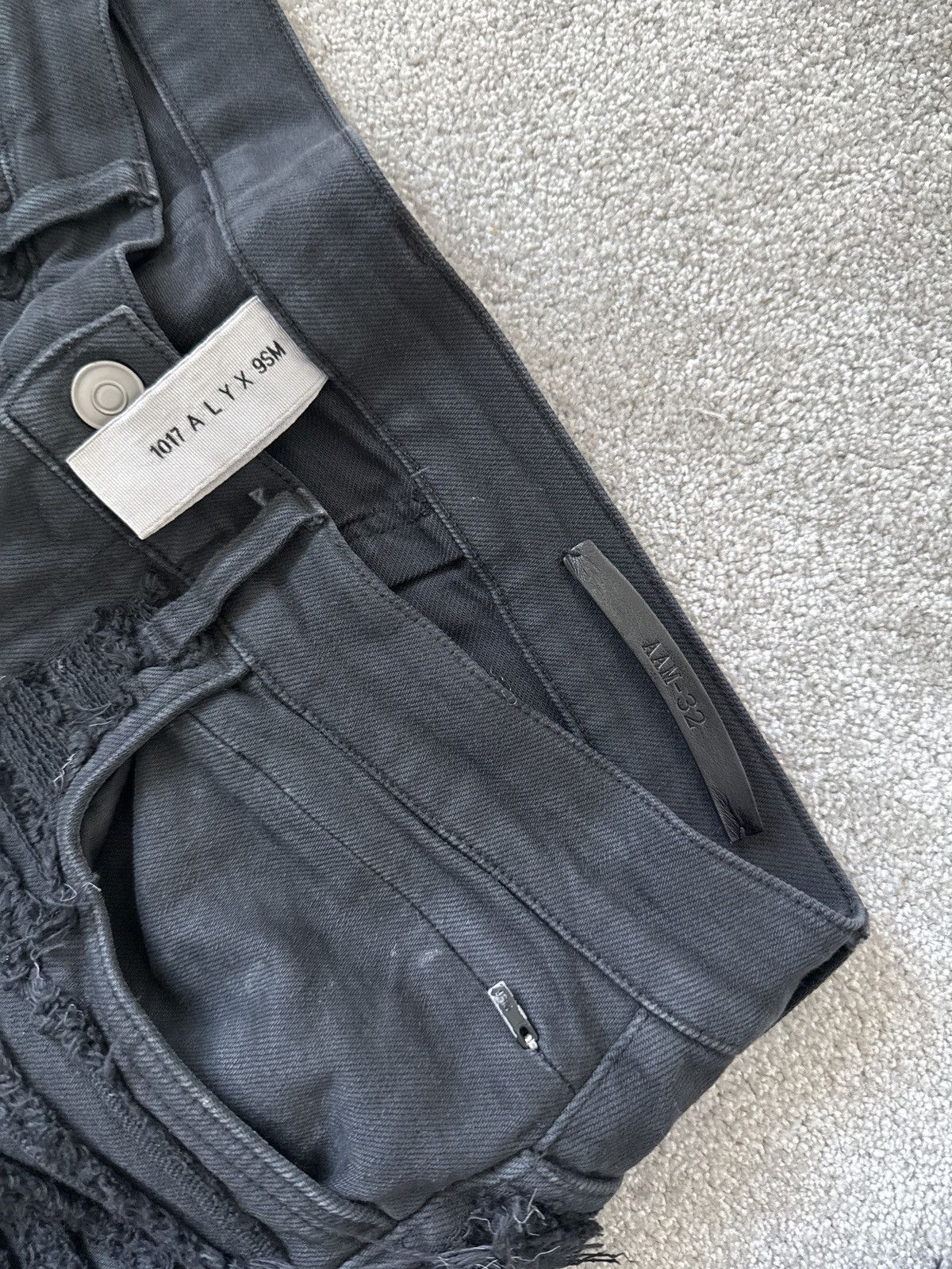 1017 ALYX 9SM × Blackmeans 1017 Alyx 9sm Blackmeans Distressed Denim Jeans Size US 34 / EU 50 - 5 Thumbnail