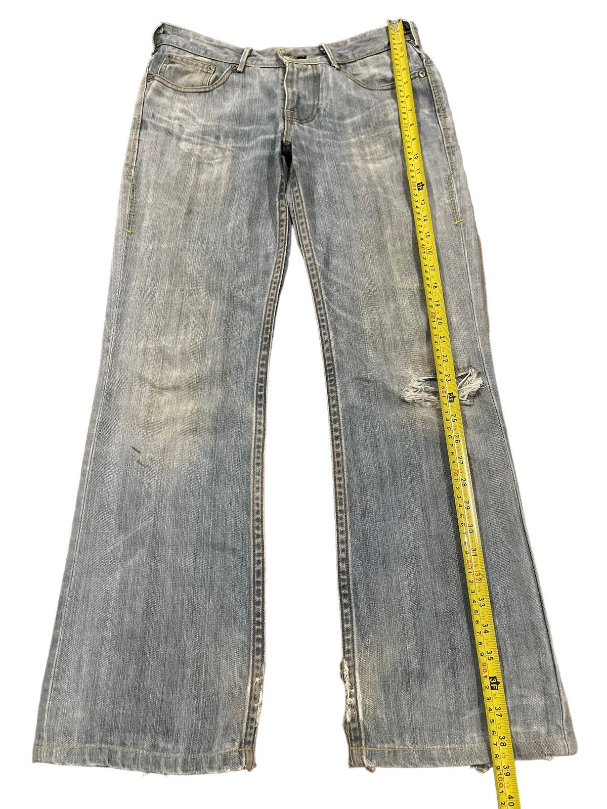 Levi's Vintage 90s Levis Blue Wash Distress Style Jeans Size US 30 / EU 46 - 10 Thumbnail