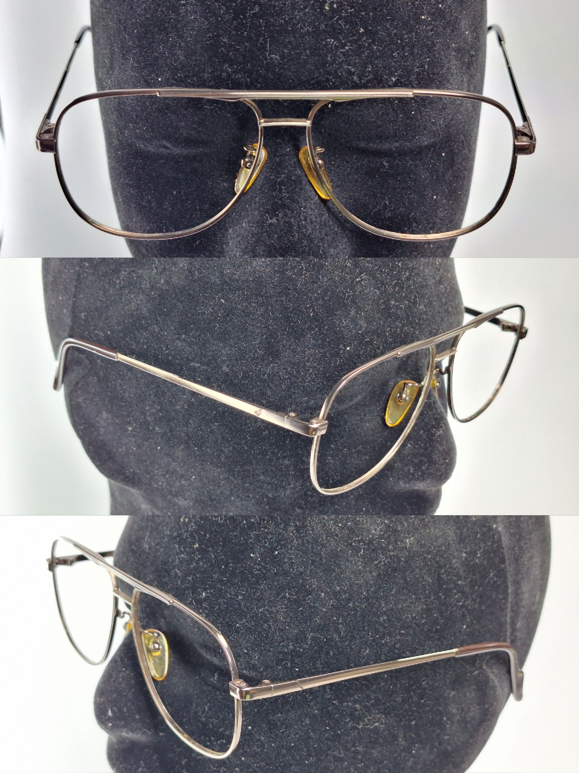 Vintage Johnny Macky JM-85 Titanium Double Bridge Eyeglass Frame Size ONE SIZE - 4 Thumbnail