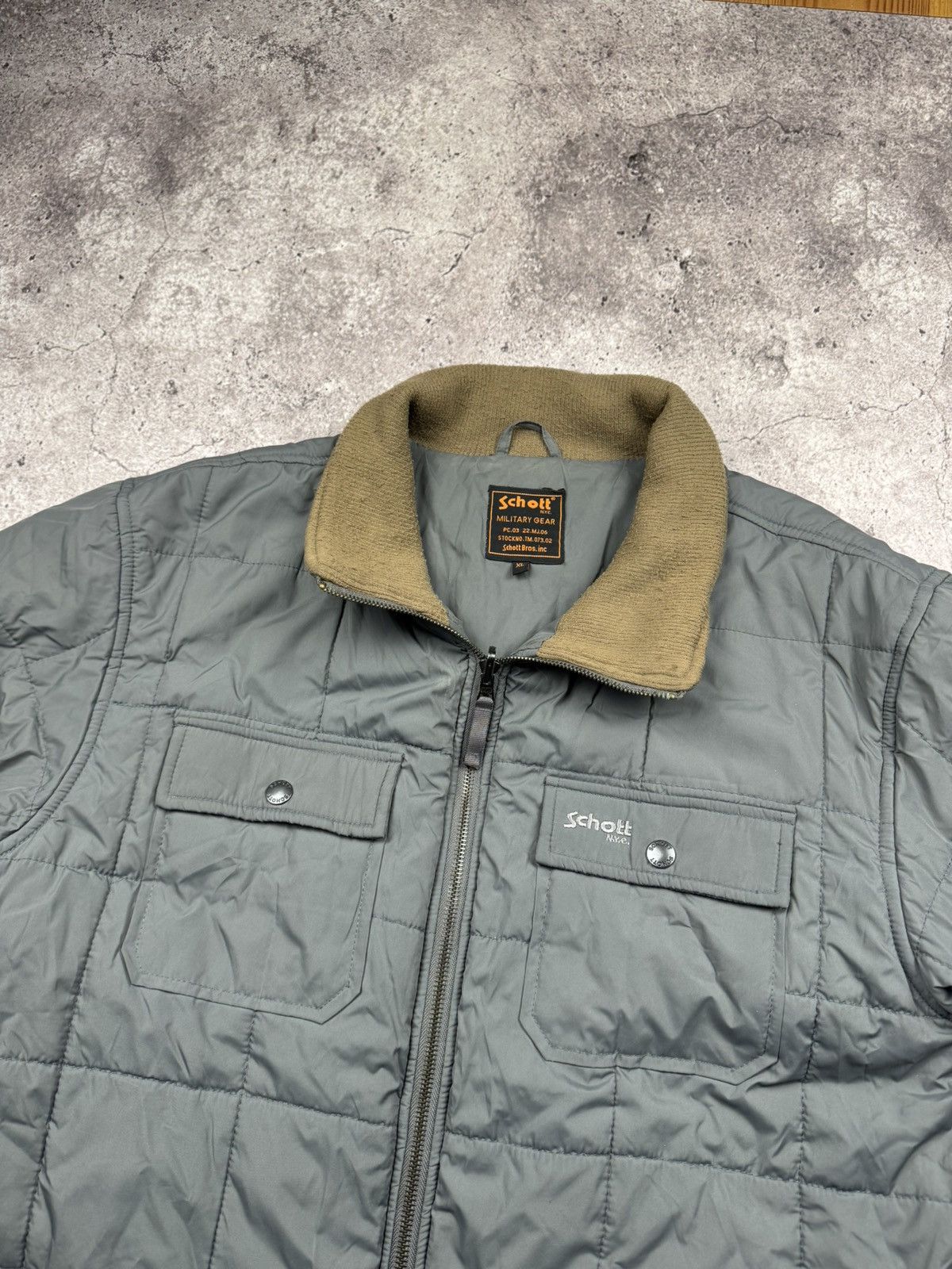 Schott Vintage SCHOTT Y2K Quilted Long Jacket Bomber Flight Militar Size US XL / EU 56 / 4 - 7 Thumbnail