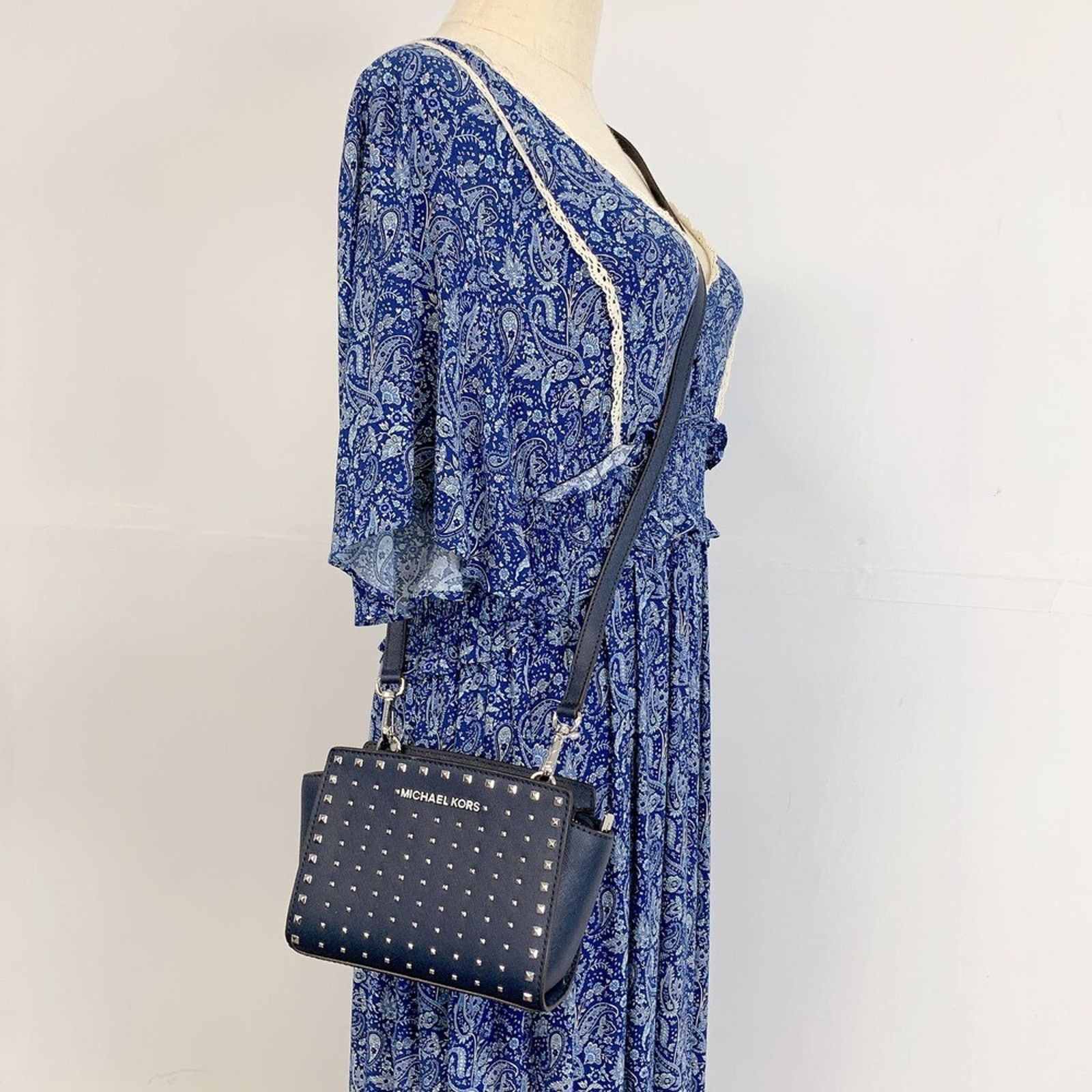 Michael Kors Michael Kors 35H8SSMC2L Selma Stud Mini Crossbody Leather I Size ONE SIZE - 1 Thumbnail