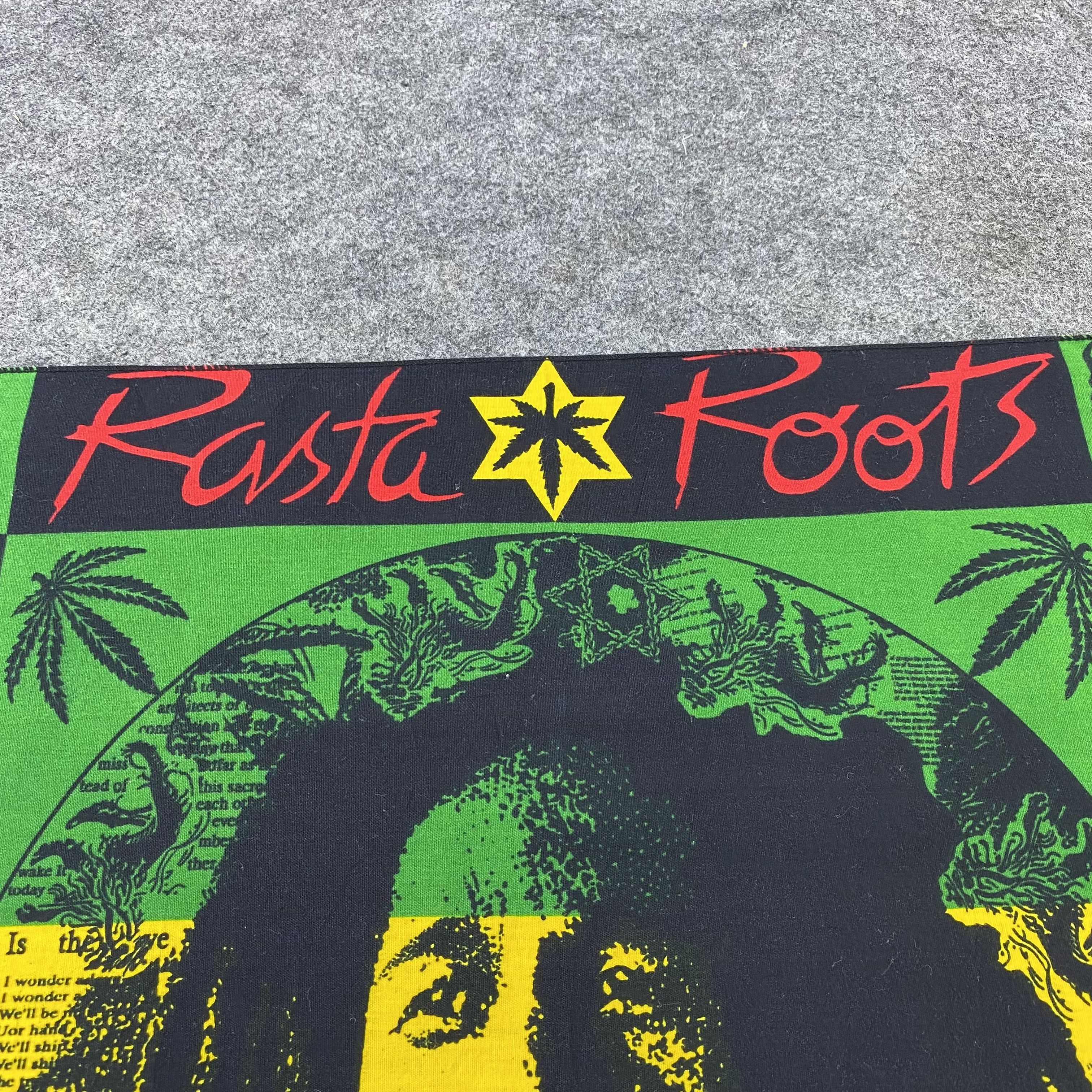 Bob Marley × Vintage BOB MARLEY Handkerchief / Bandana / Neckerchief-B1395 Size ONE SIZE - 5 Thumbnail