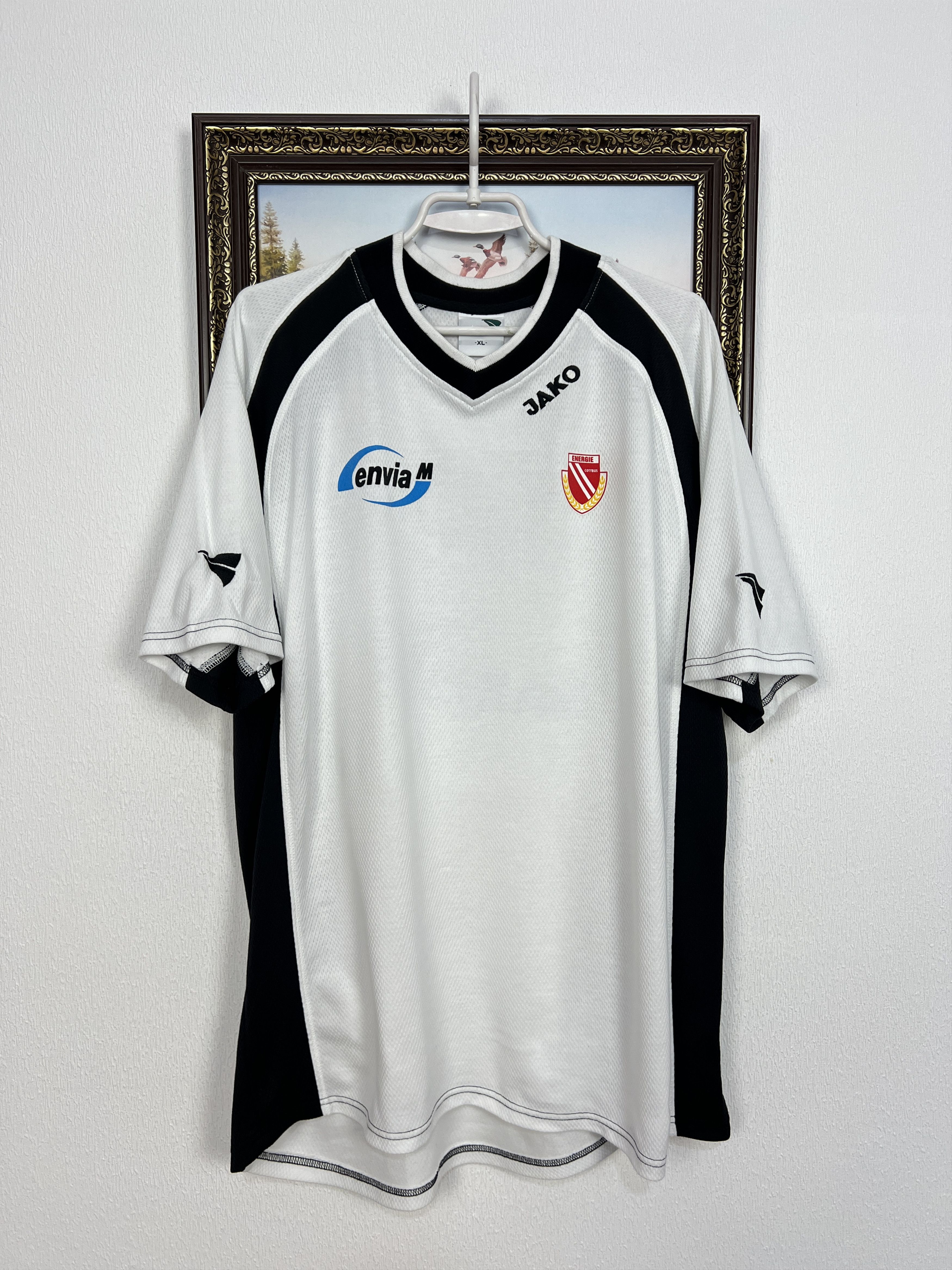 Vintage JAKO Energie Cottbus Football Train Shirt Soccer Jersey Size US XL / EU 56 / 4 - 1 Thumbnail