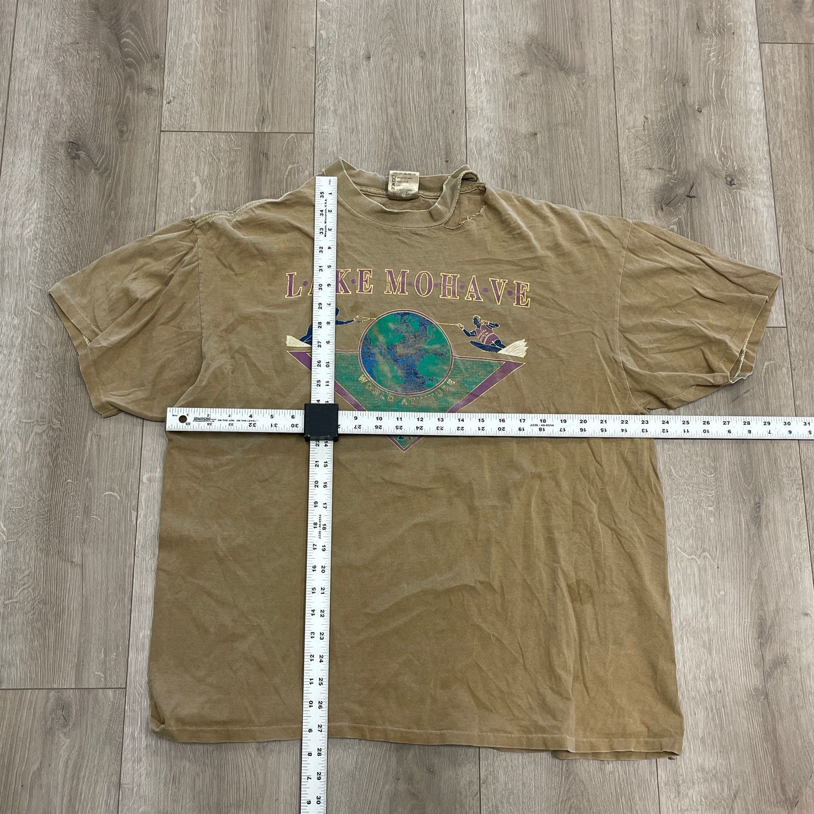 Vintage Vintage 90s Lake Mohave distressed tan tee t shirt size XXL Size US XXL / EU 58 / 5 - 2 Thumbnail